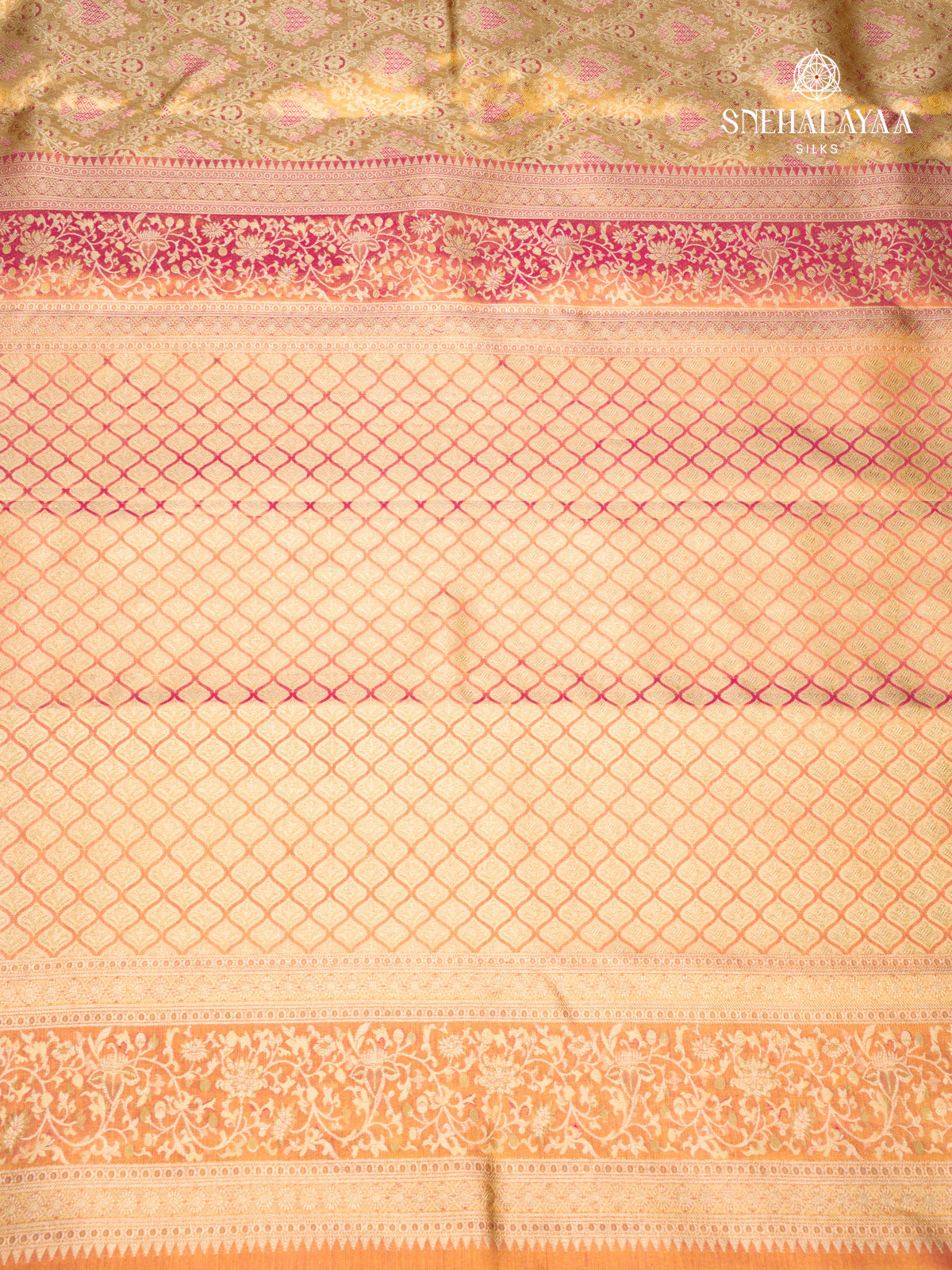 Gold Kanjivaram Silk Saree