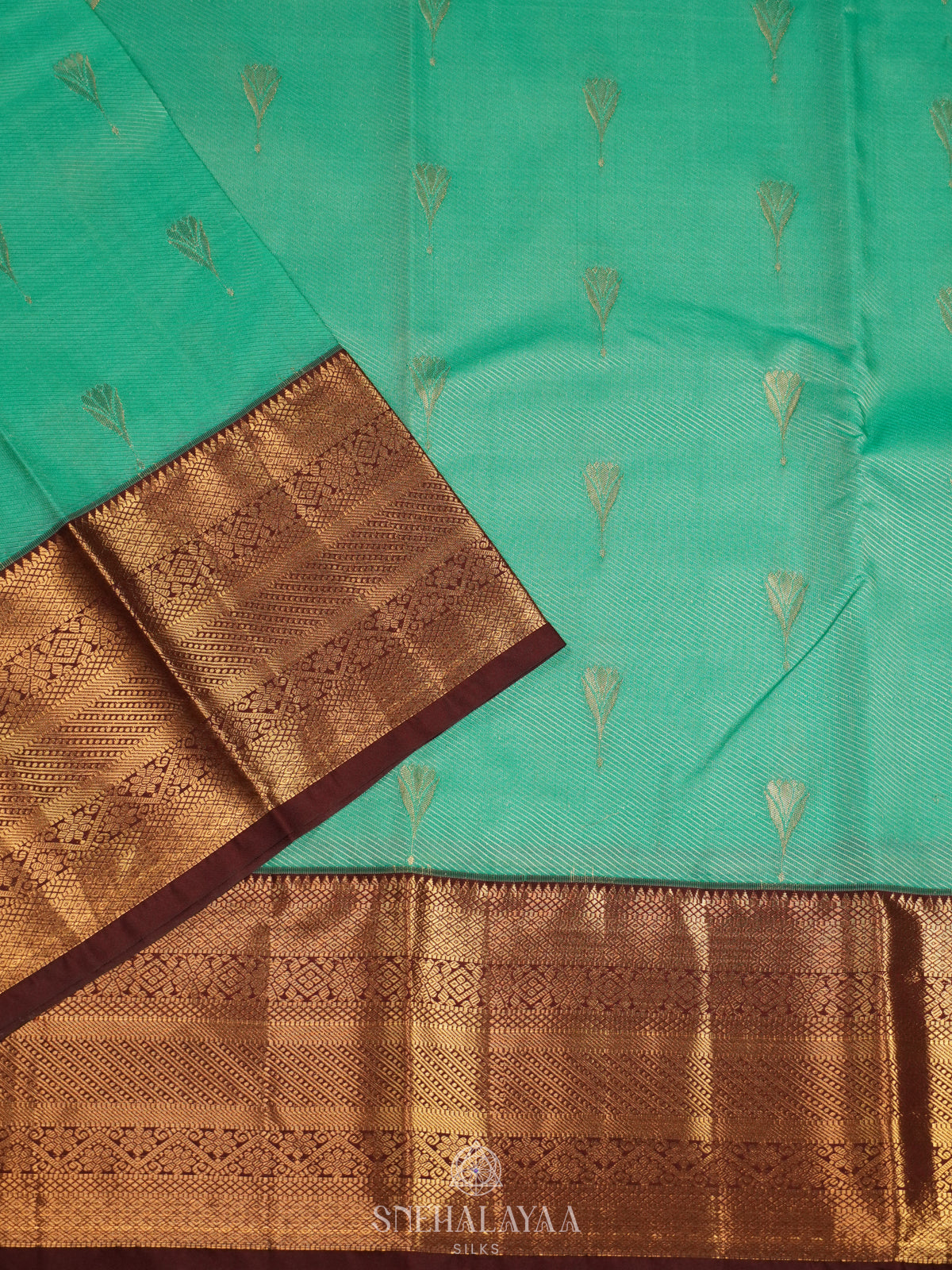 Mint Green Art Silk Saree