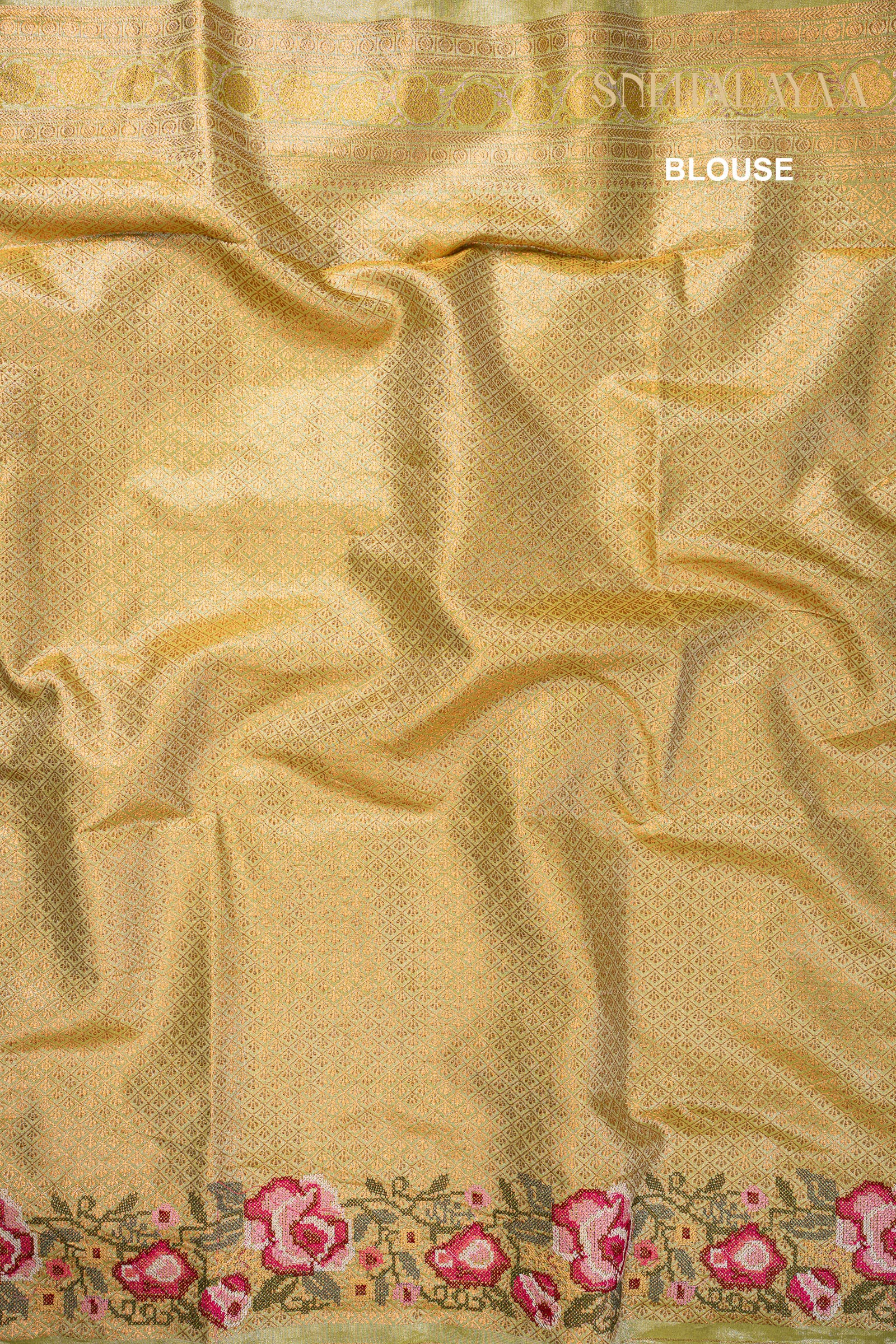 Gold Banaras Tissue Saree