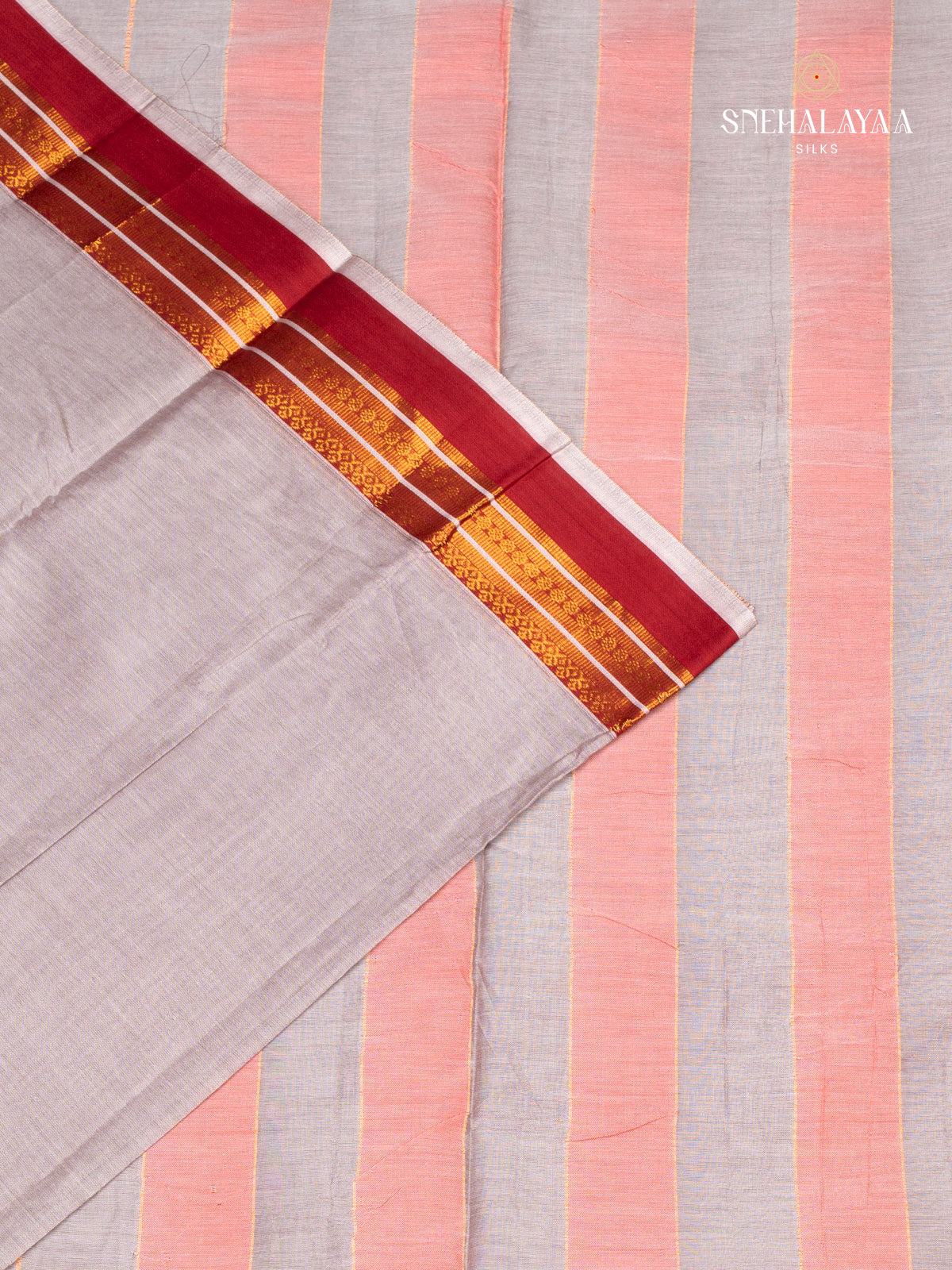 Light Grey Narayanpet Cotton Saree