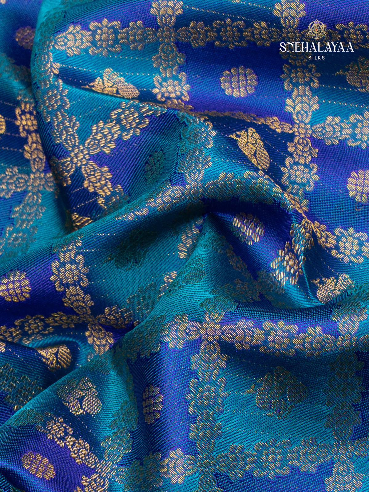 Blue Kanjivaram Silk Saree