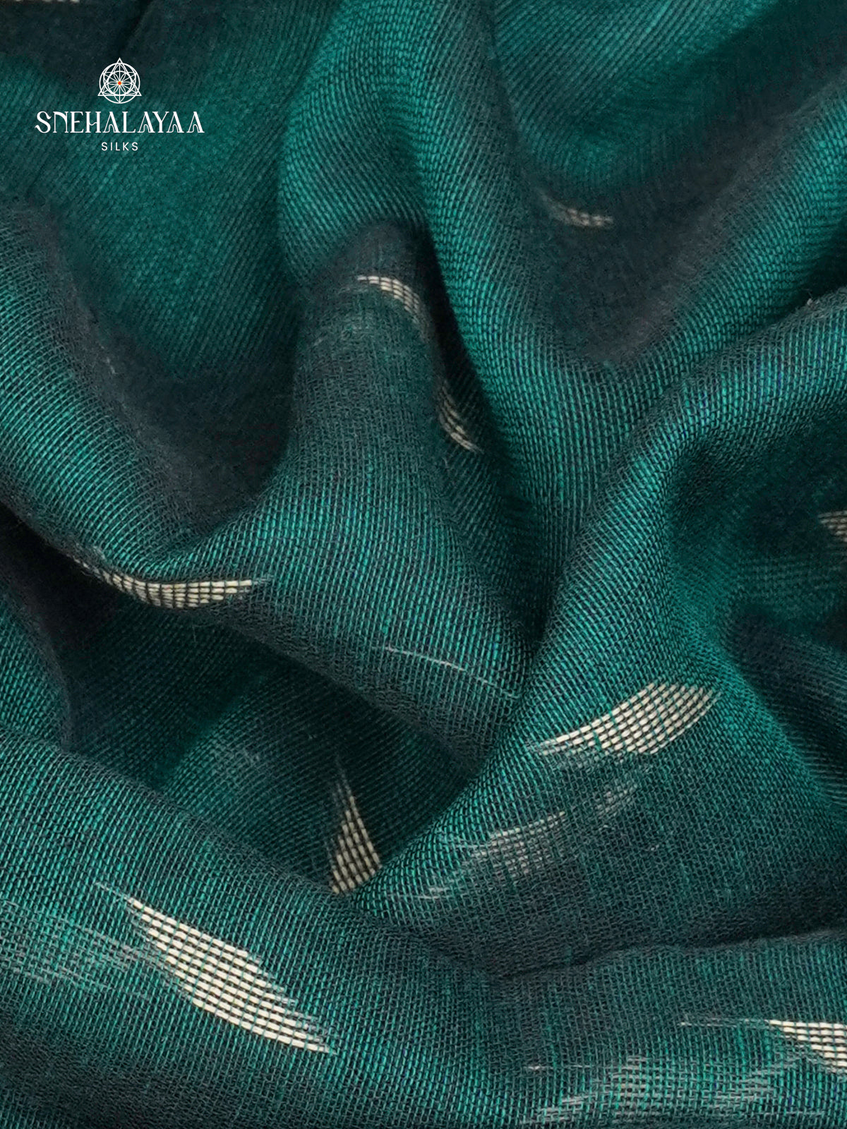 Peacock Green Sambalpuri Cotton Saree