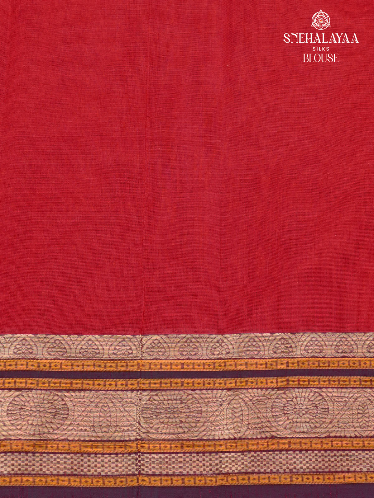 Crimson Red Pure Kanchi Cotton Saree