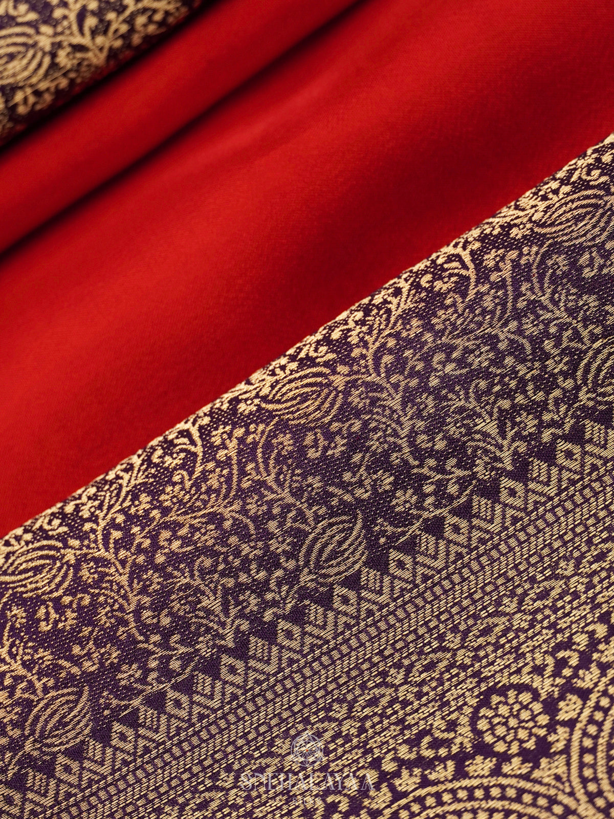 Red Mysore Silk Saree