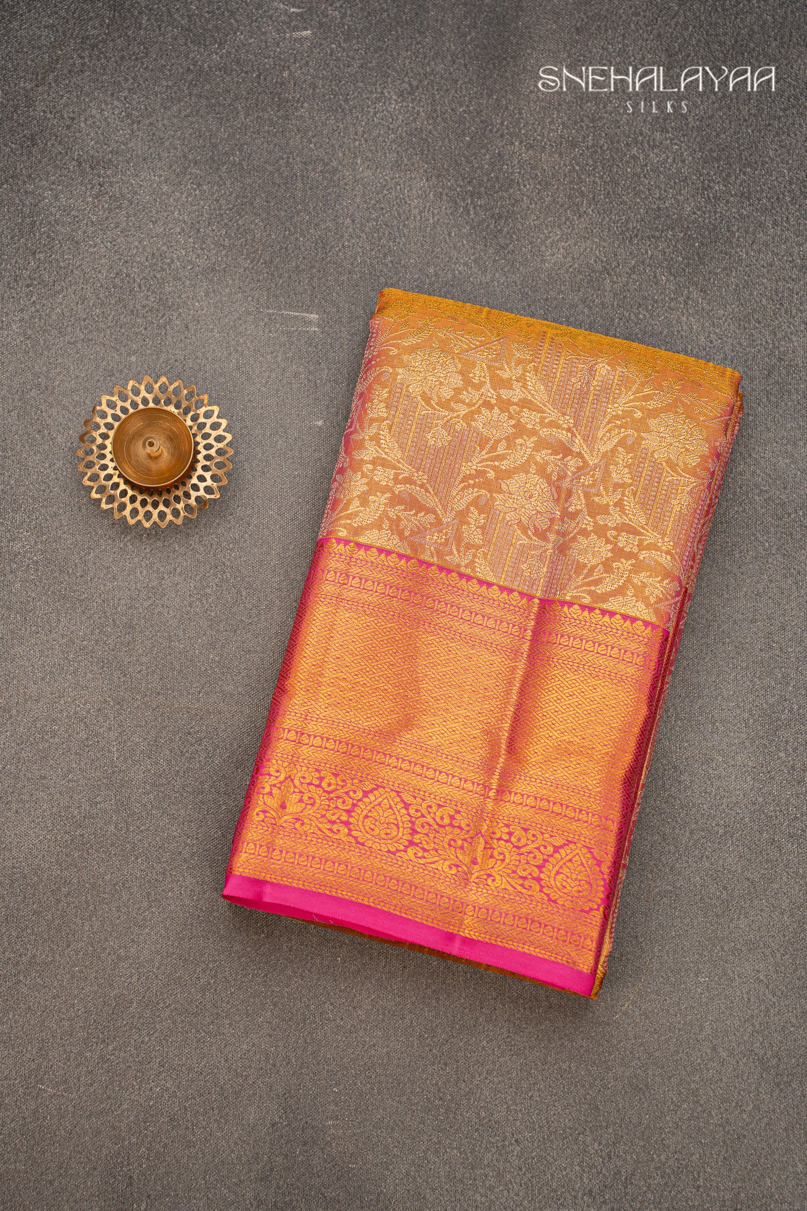 Pink Kancheevaram Silk Saree