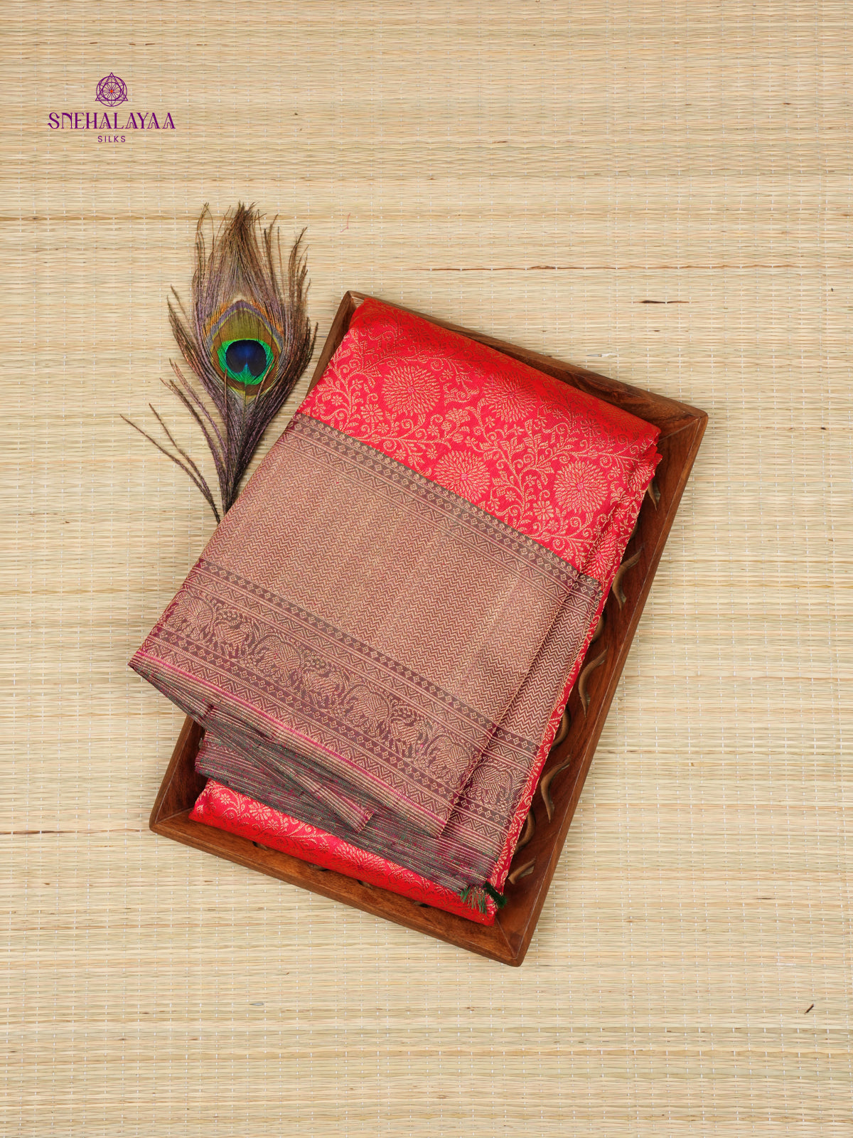 Rani Pink Kanjivaram Silk Saree