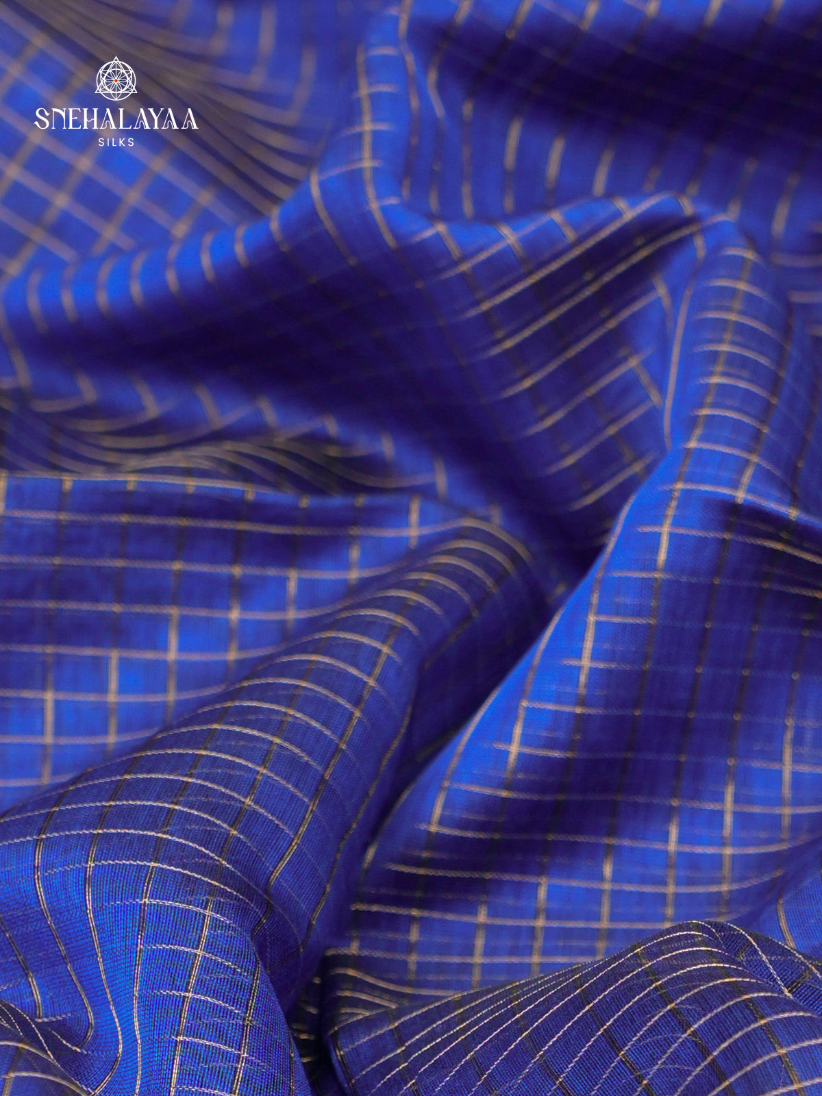 Blue Maheshwari Silk Cotton Saree