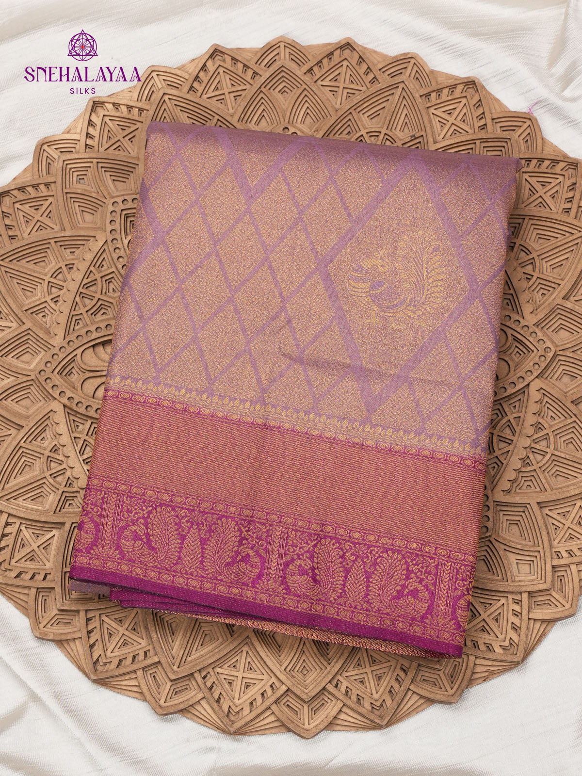 Plum Soft Silk Saree