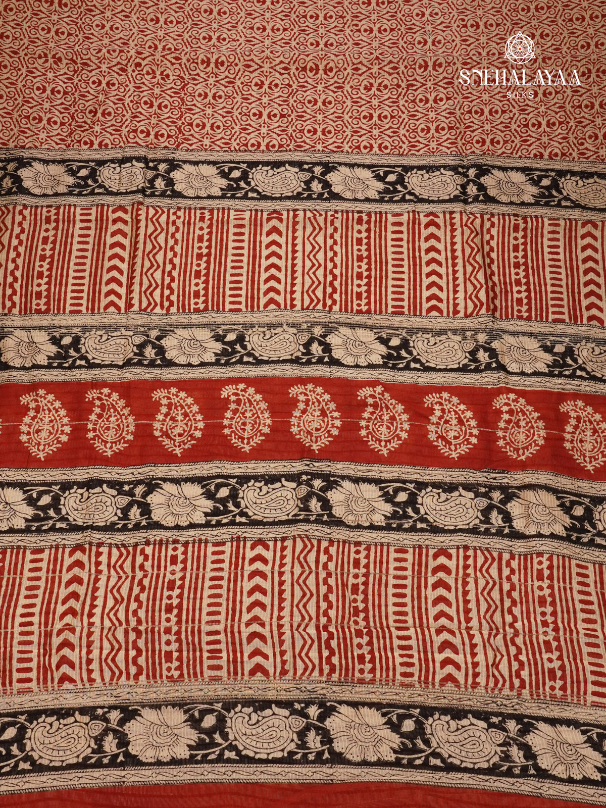 Red Chanderi Saree