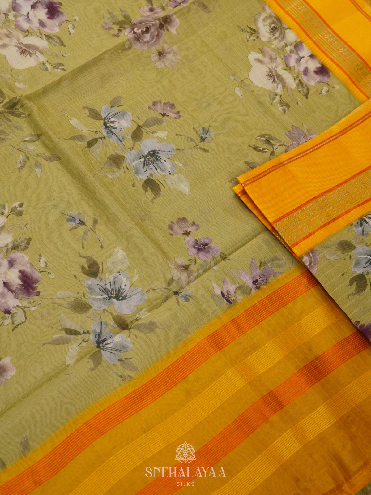 Pale Green Chanderi Saree