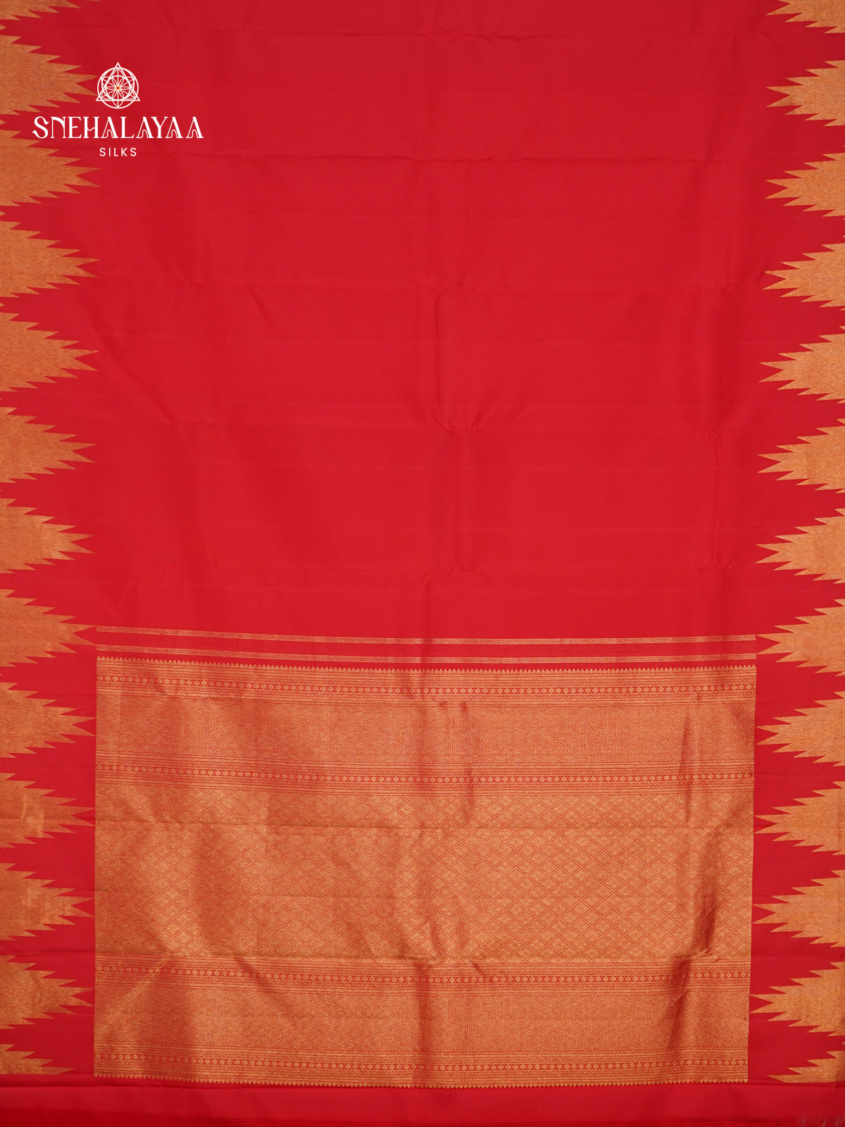 Chilly Red Kanjivaram Silk Saree