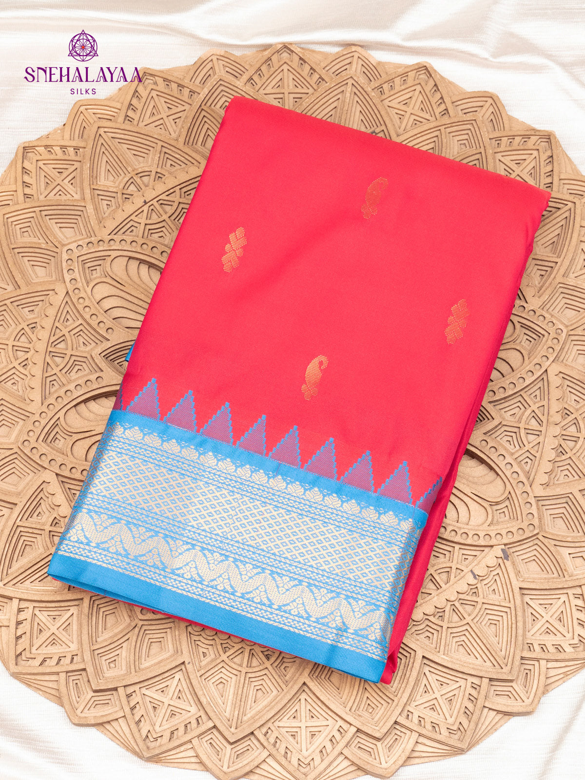 Rani Pink Gadwal Silk Saree