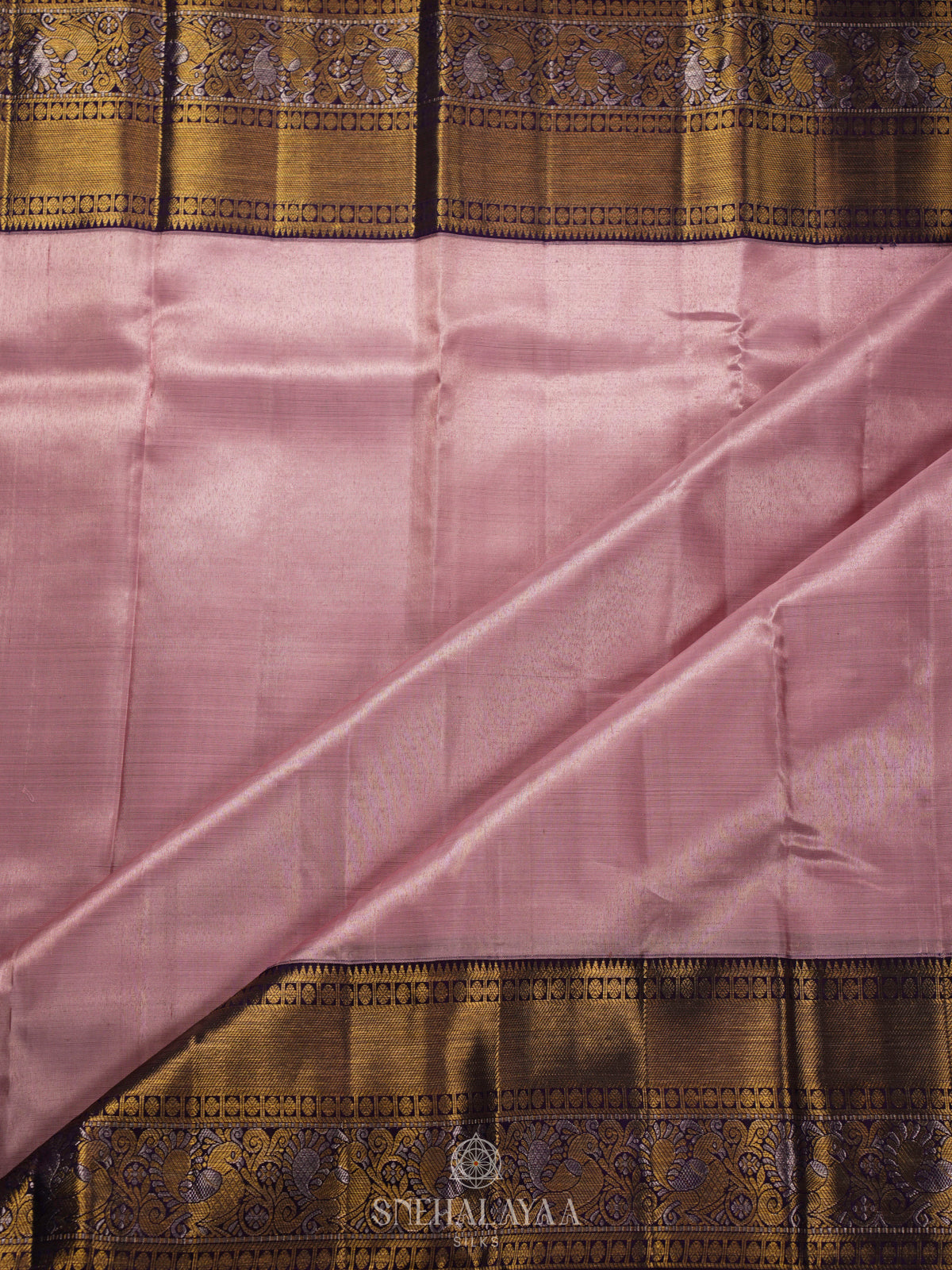 Pale Pink Kanjivaram Silk Saree