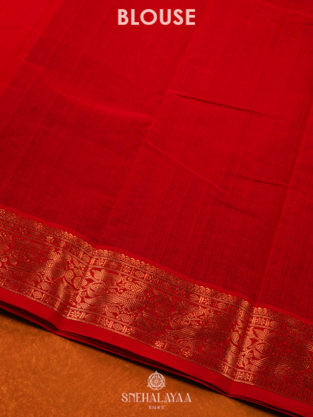 Red Kanchi Cotton Saree