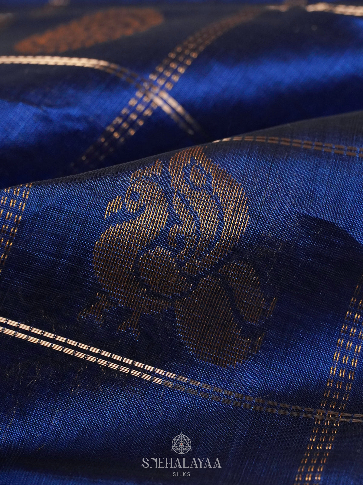 Blue Managalagiri Kuppadam Silk Saree
