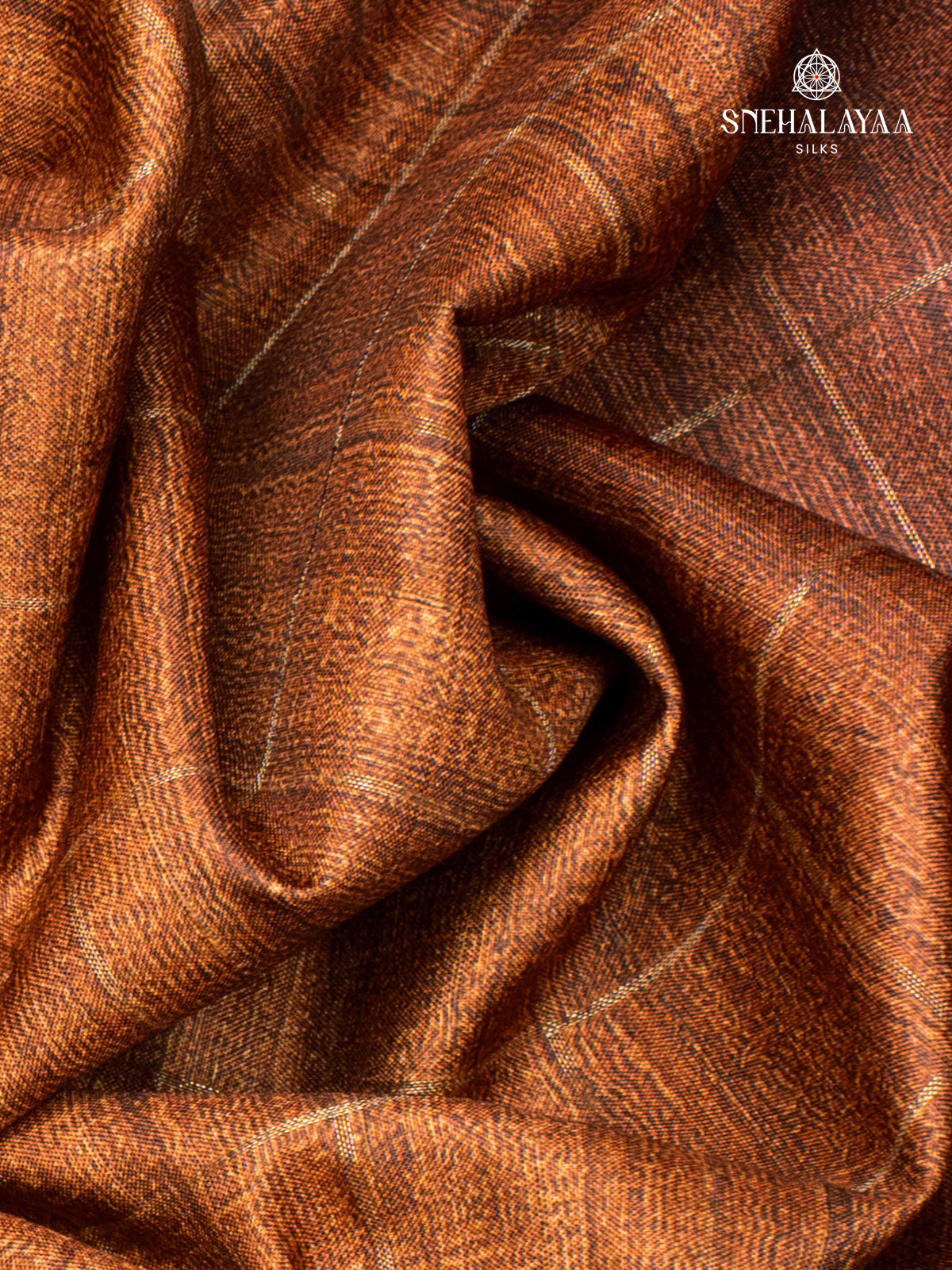 Brown Jute Saree
