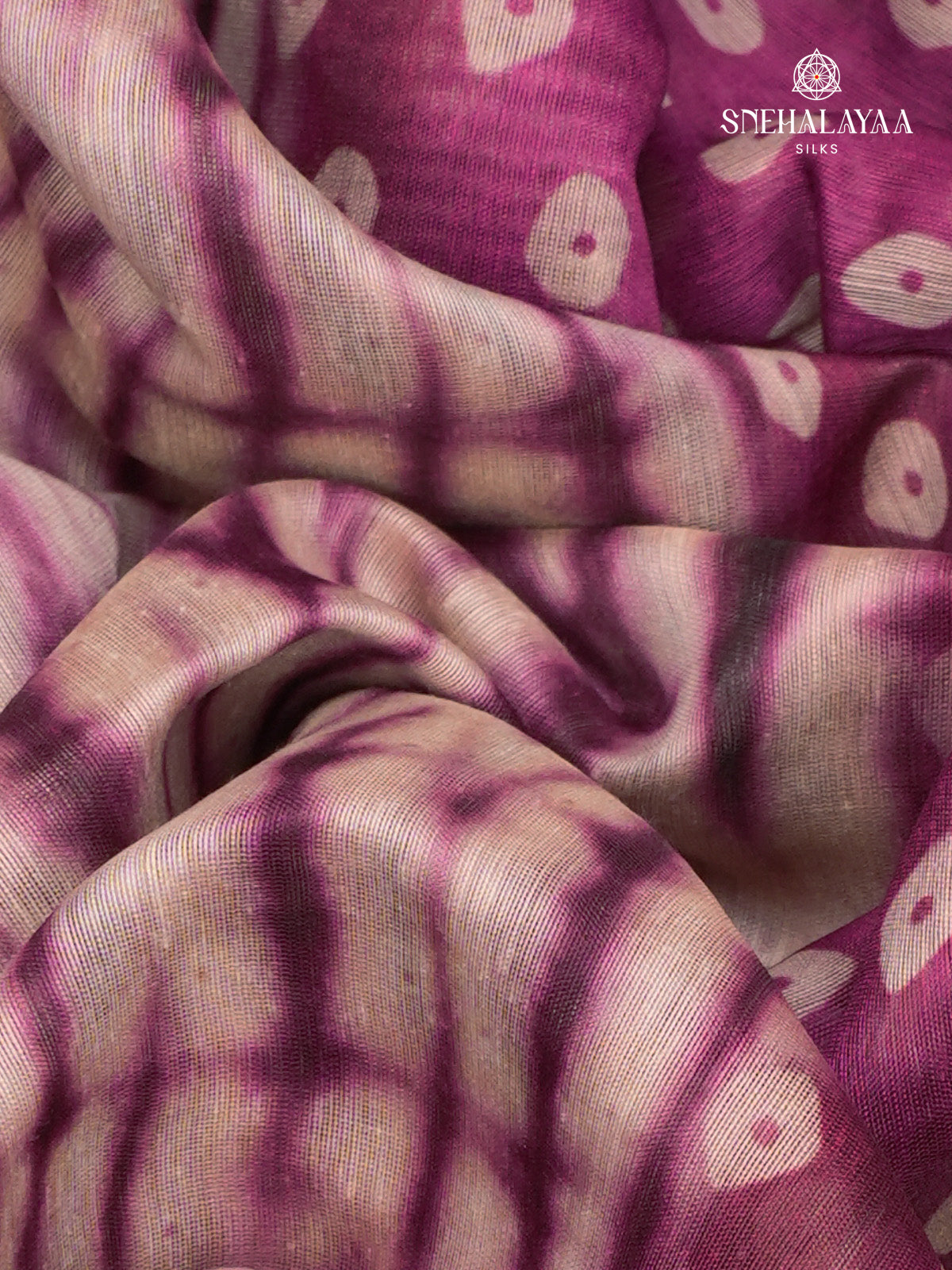 Burgundy Linen Embroidery Saree