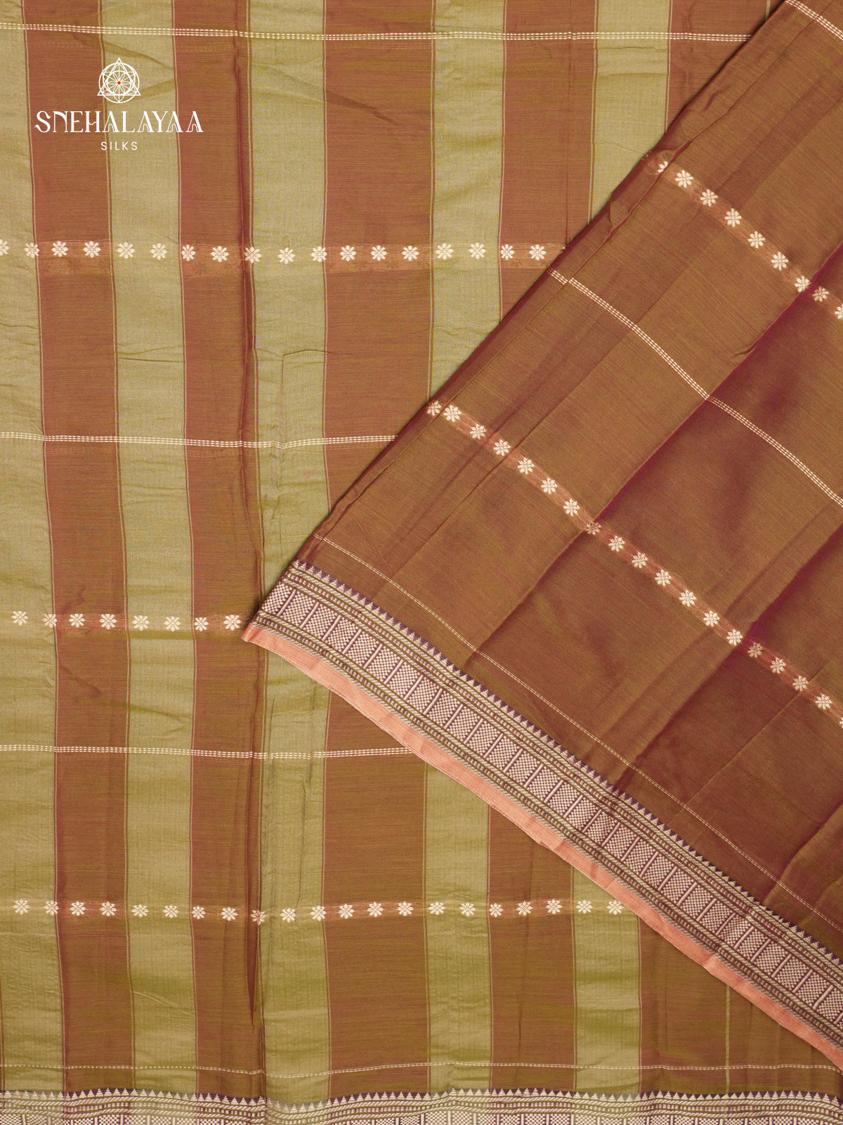 Brown Narayanpet Cotton Saree