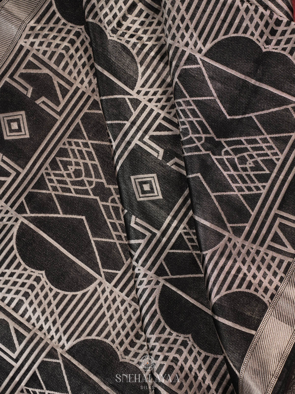 Black Kanjivaram Silk Saree