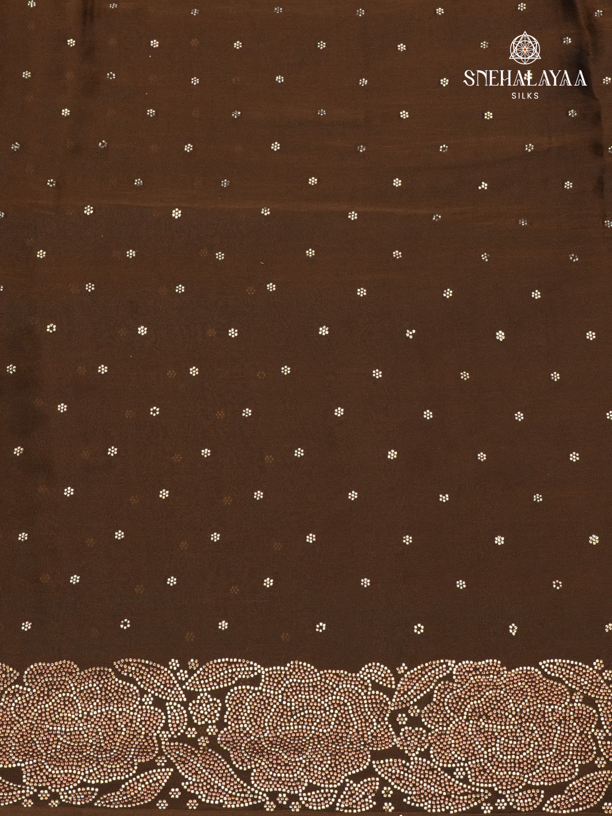 Brown Designer Saree