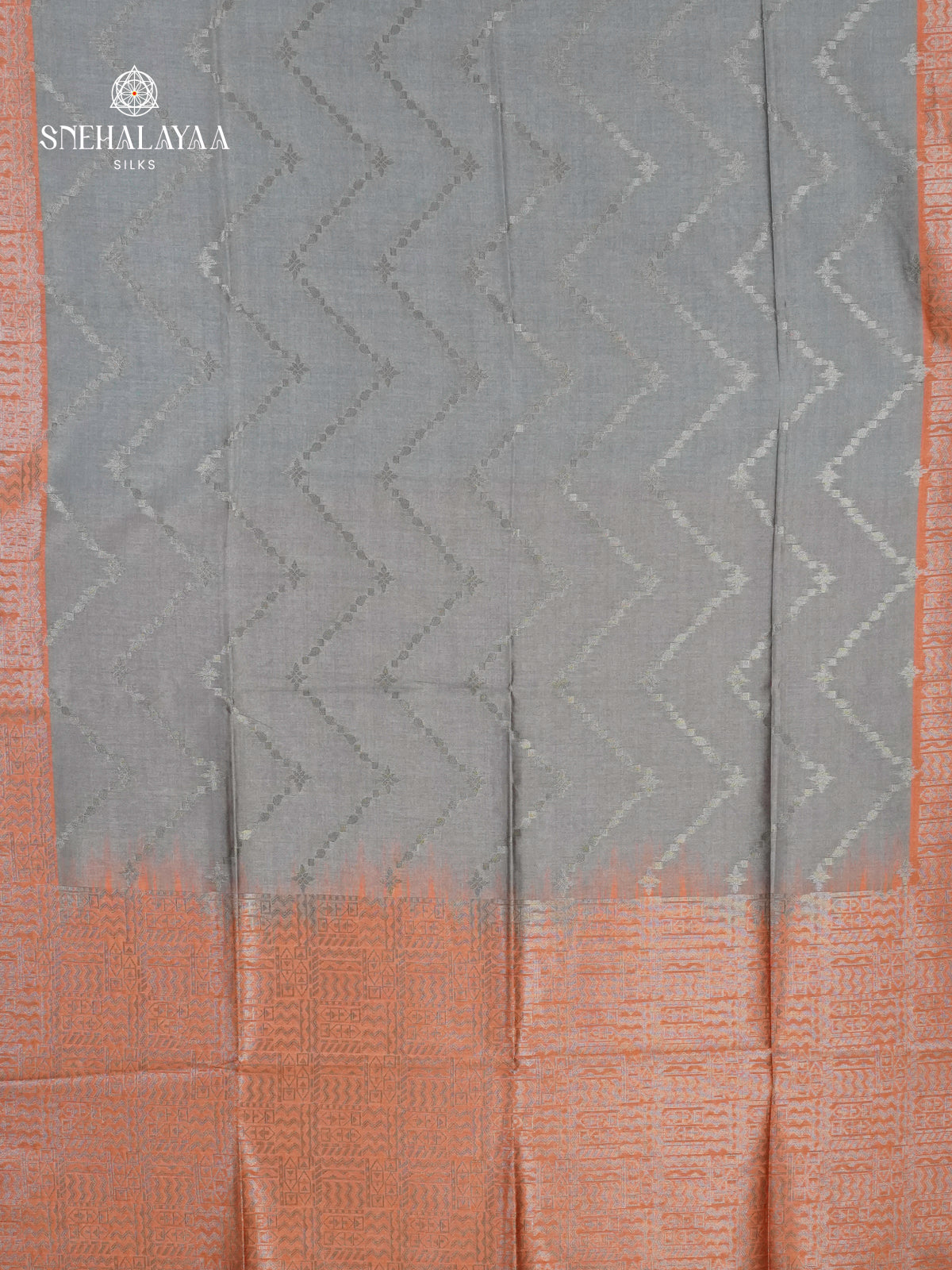 Grey Jute Saree