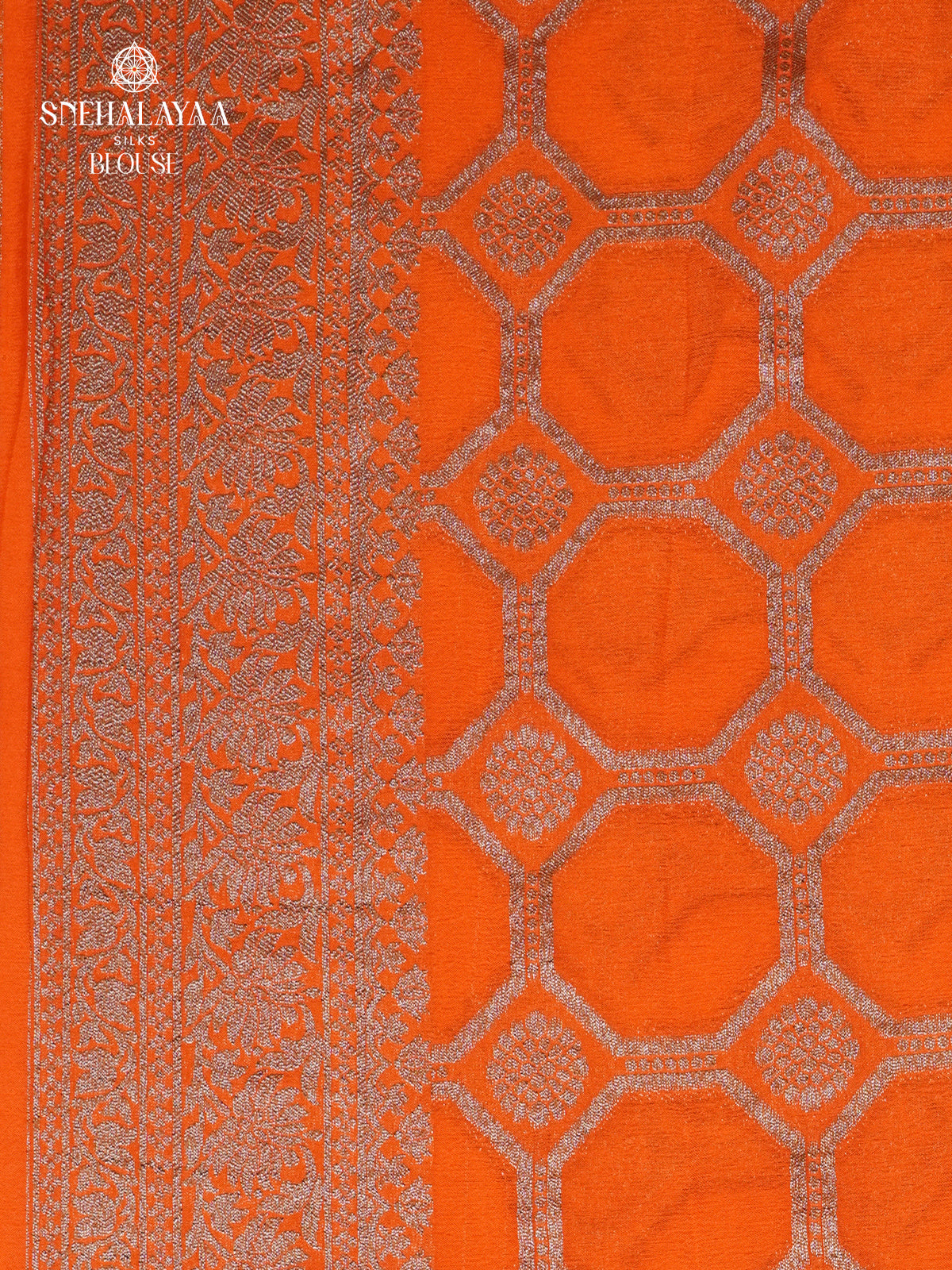 Blue Banaras Crepe Silk Saree