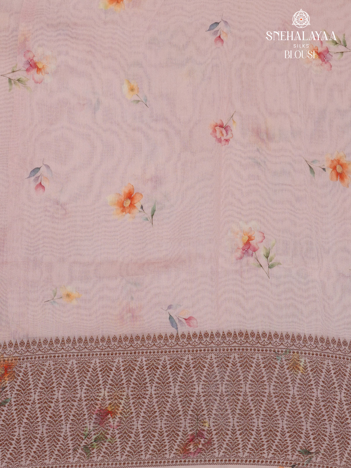 Pastel Pink Chanderi Saree