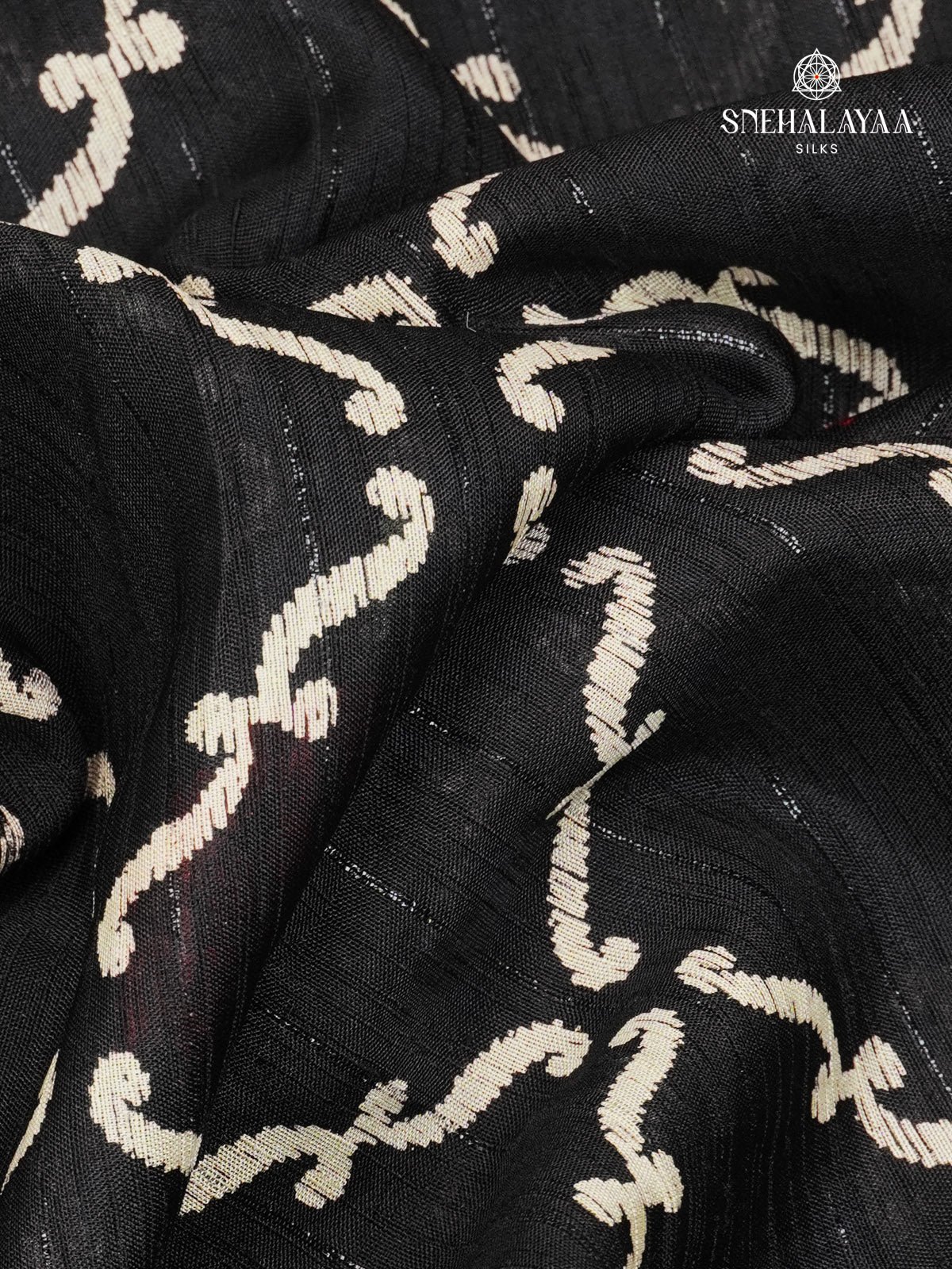 Black Dola Silk Saree