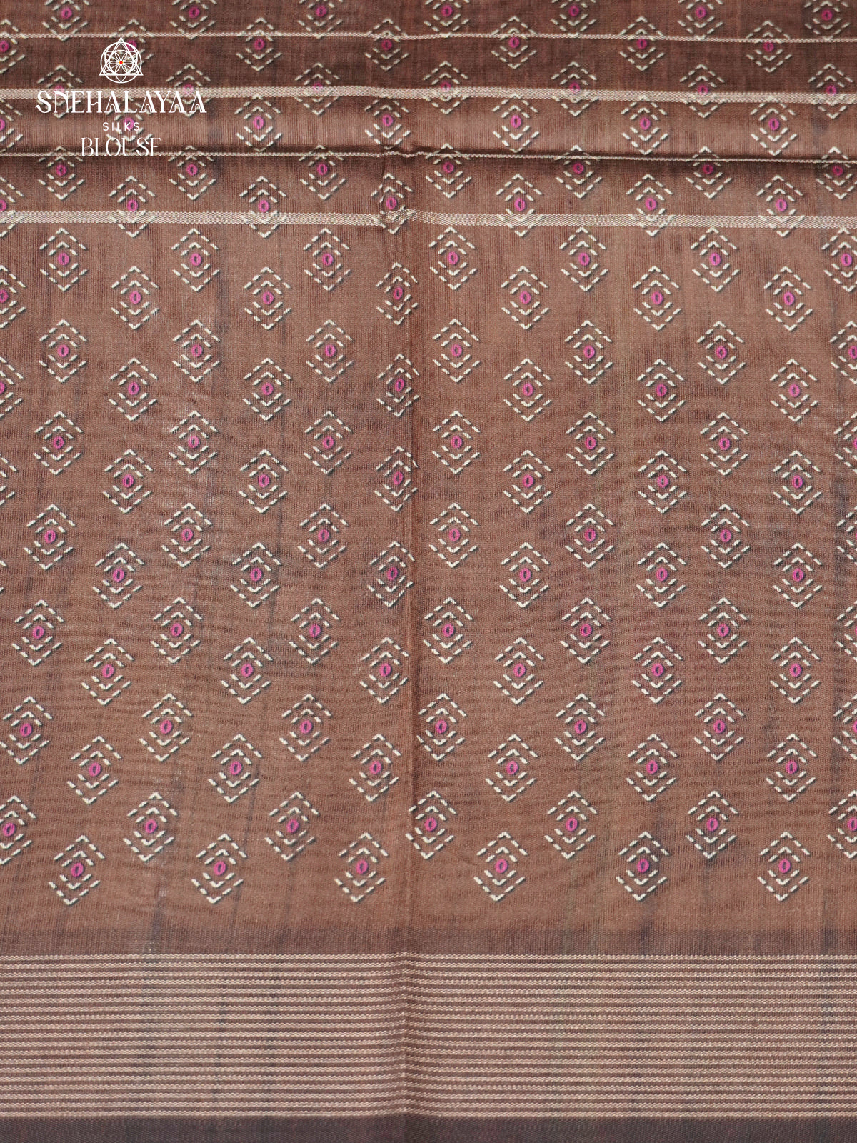 Brown Jute Saree