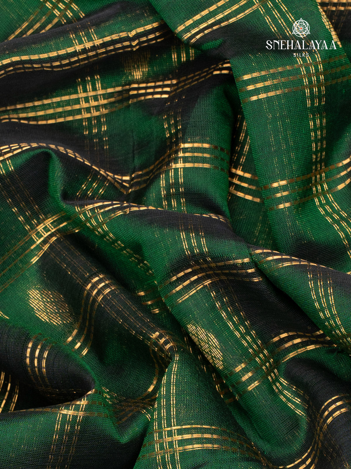 Green Kanchi Silk Cotton Saree