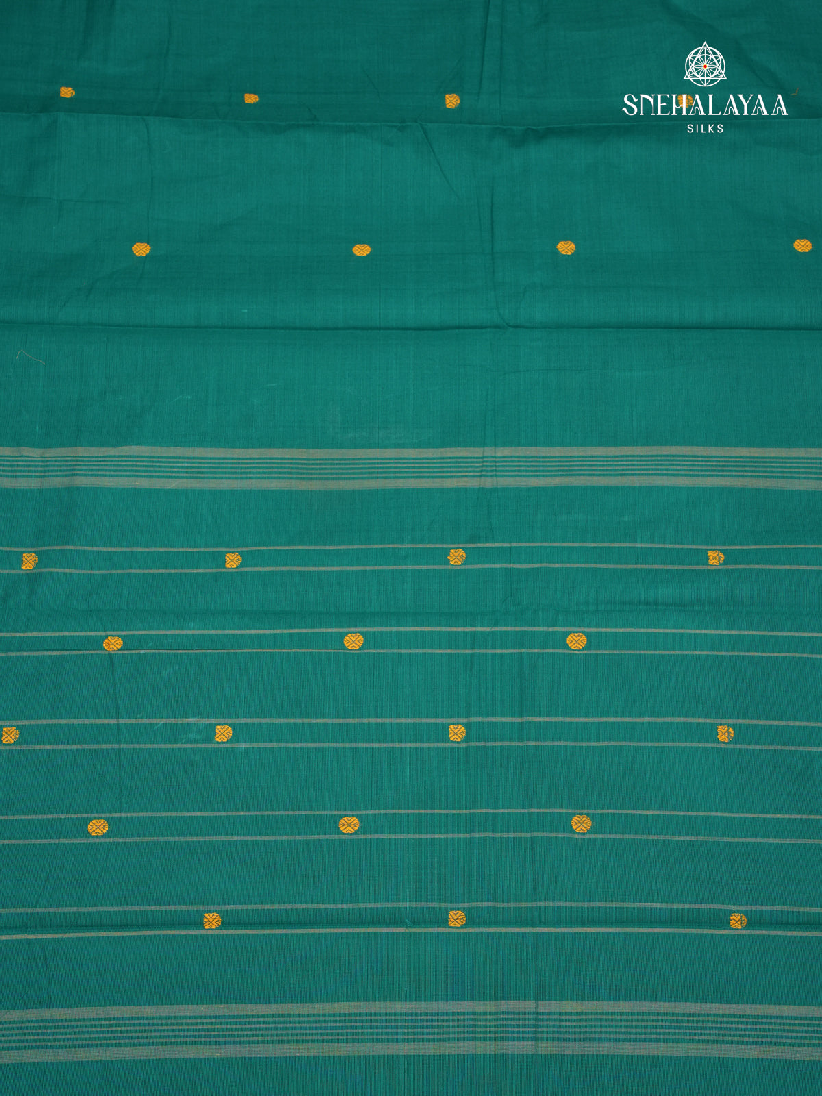 Teal Blue Chettinad Cotton Saree