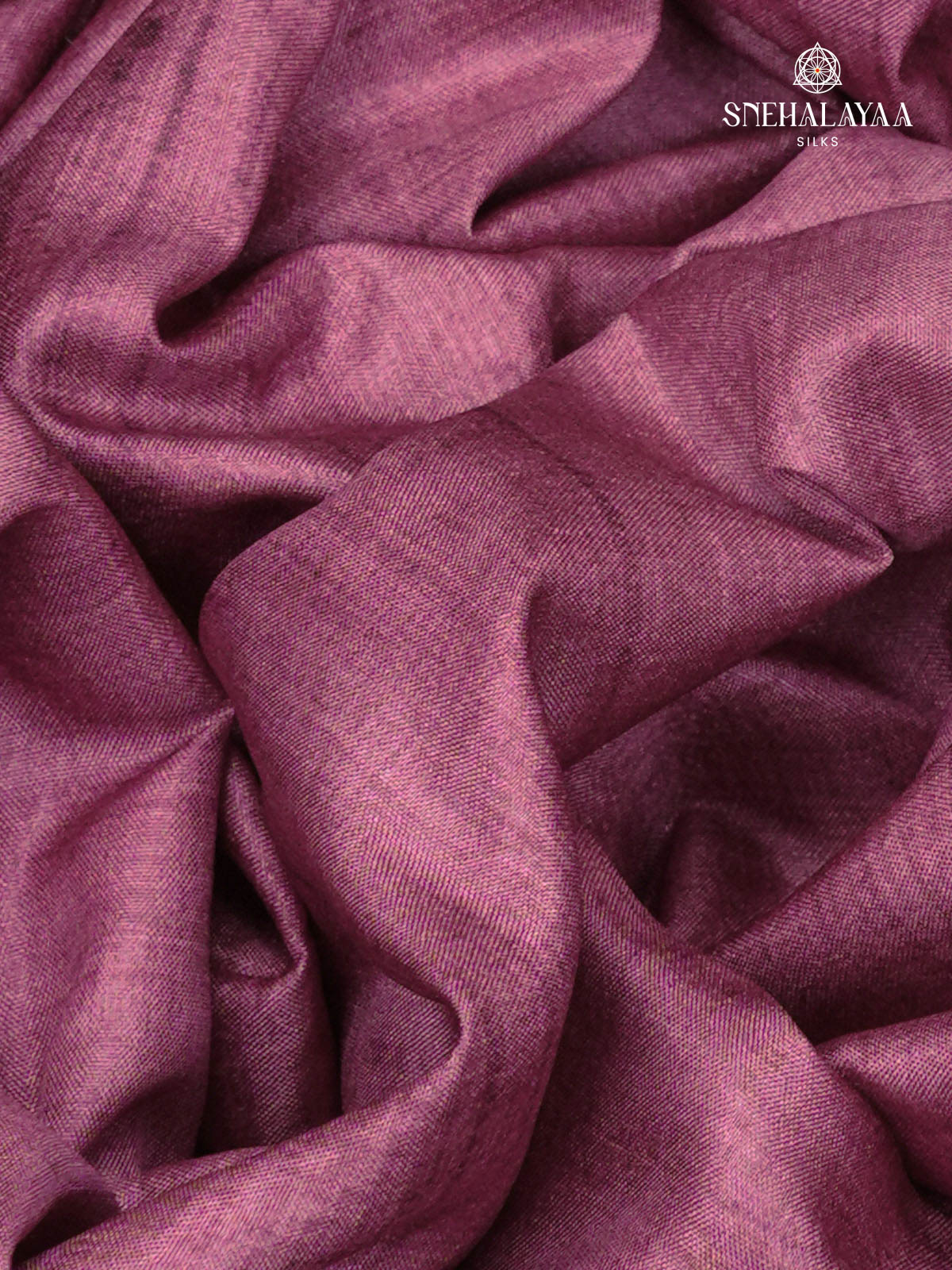 Magenta Printed Tussar Saree