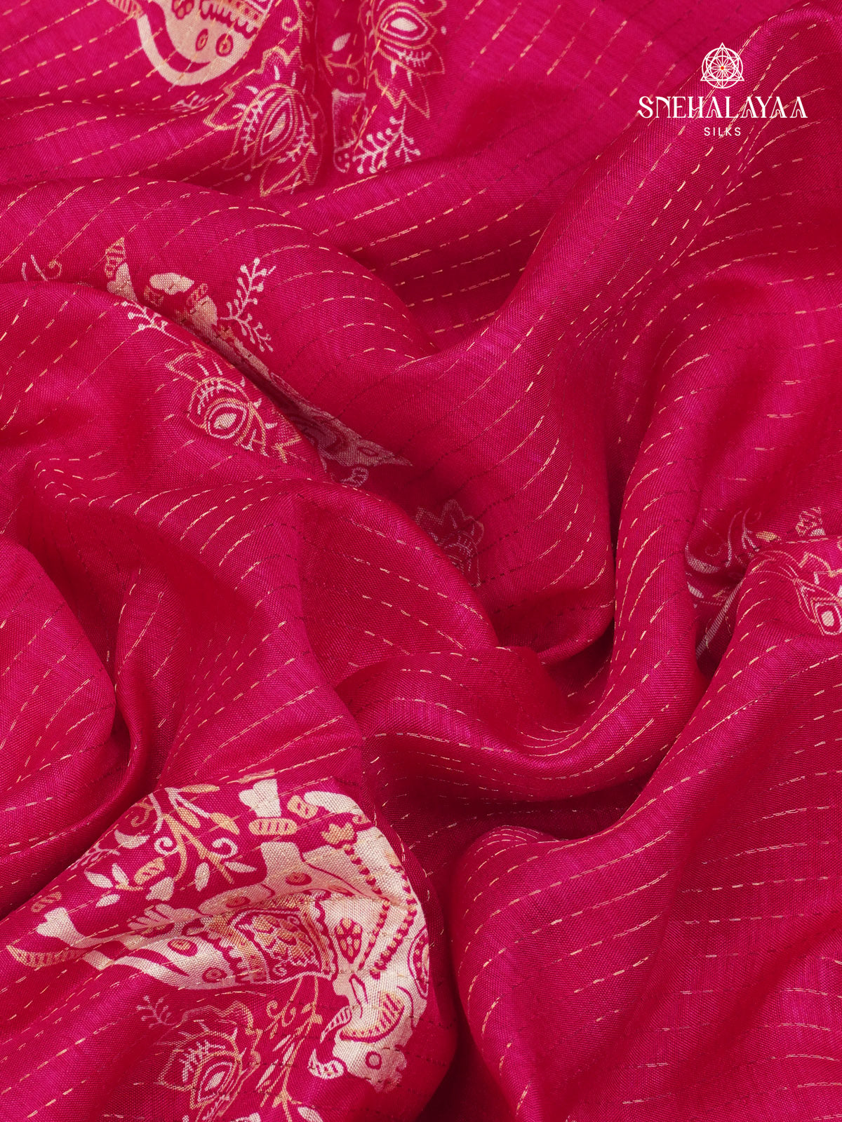 Rani Pink Dola Silk Saree