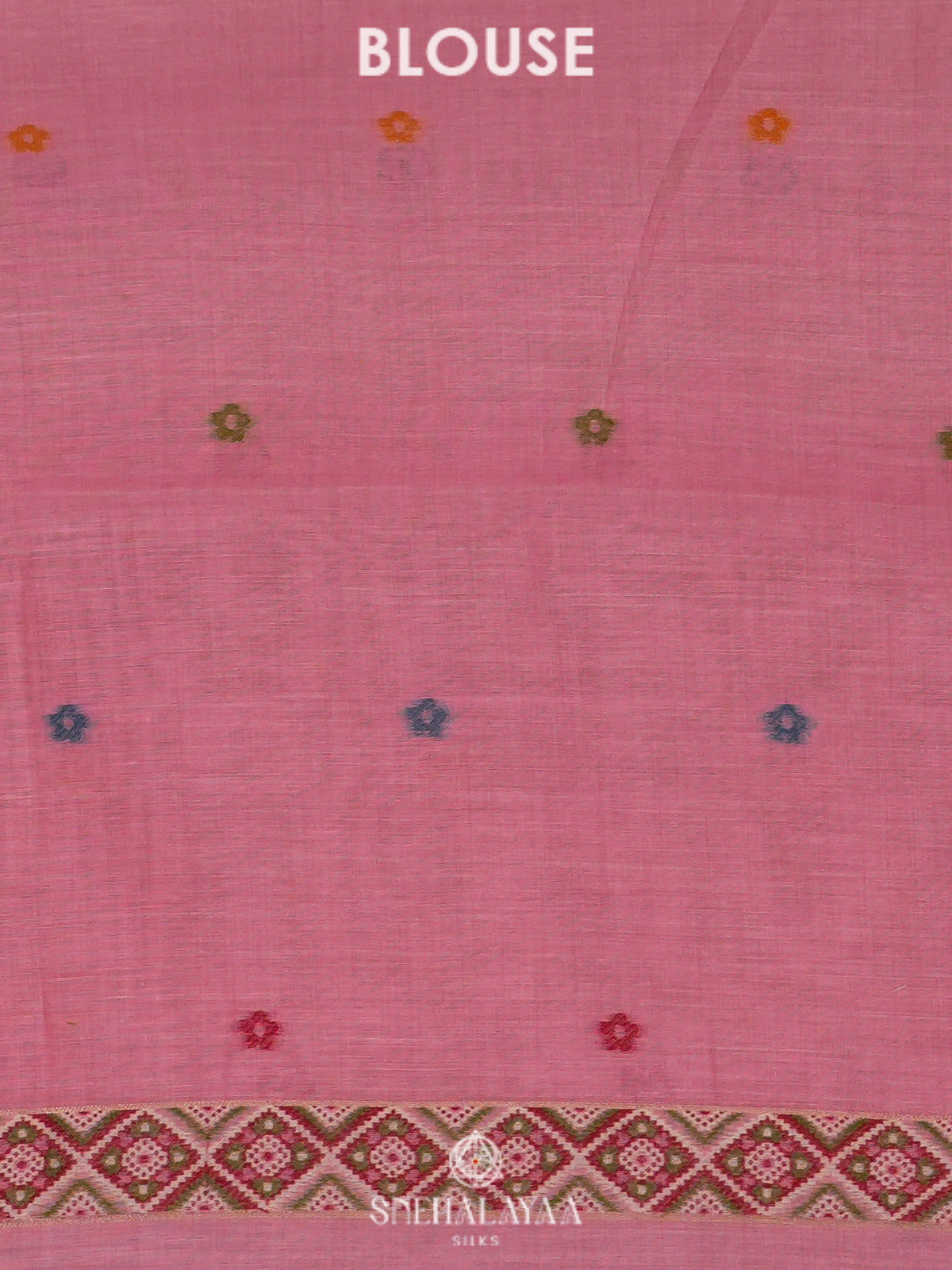Pink Munga Cotton Saree