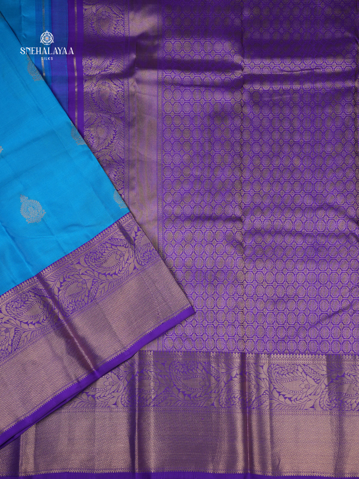 Blue Kanjivaram Silk Saree