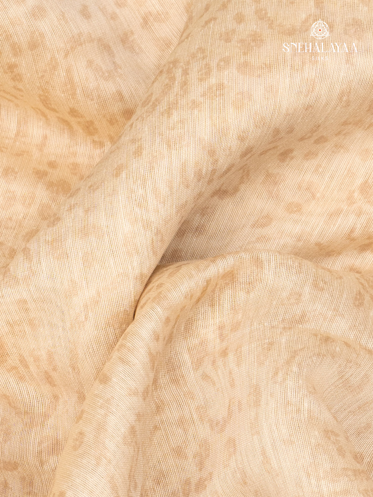 Cream With Pink border Linen Saree