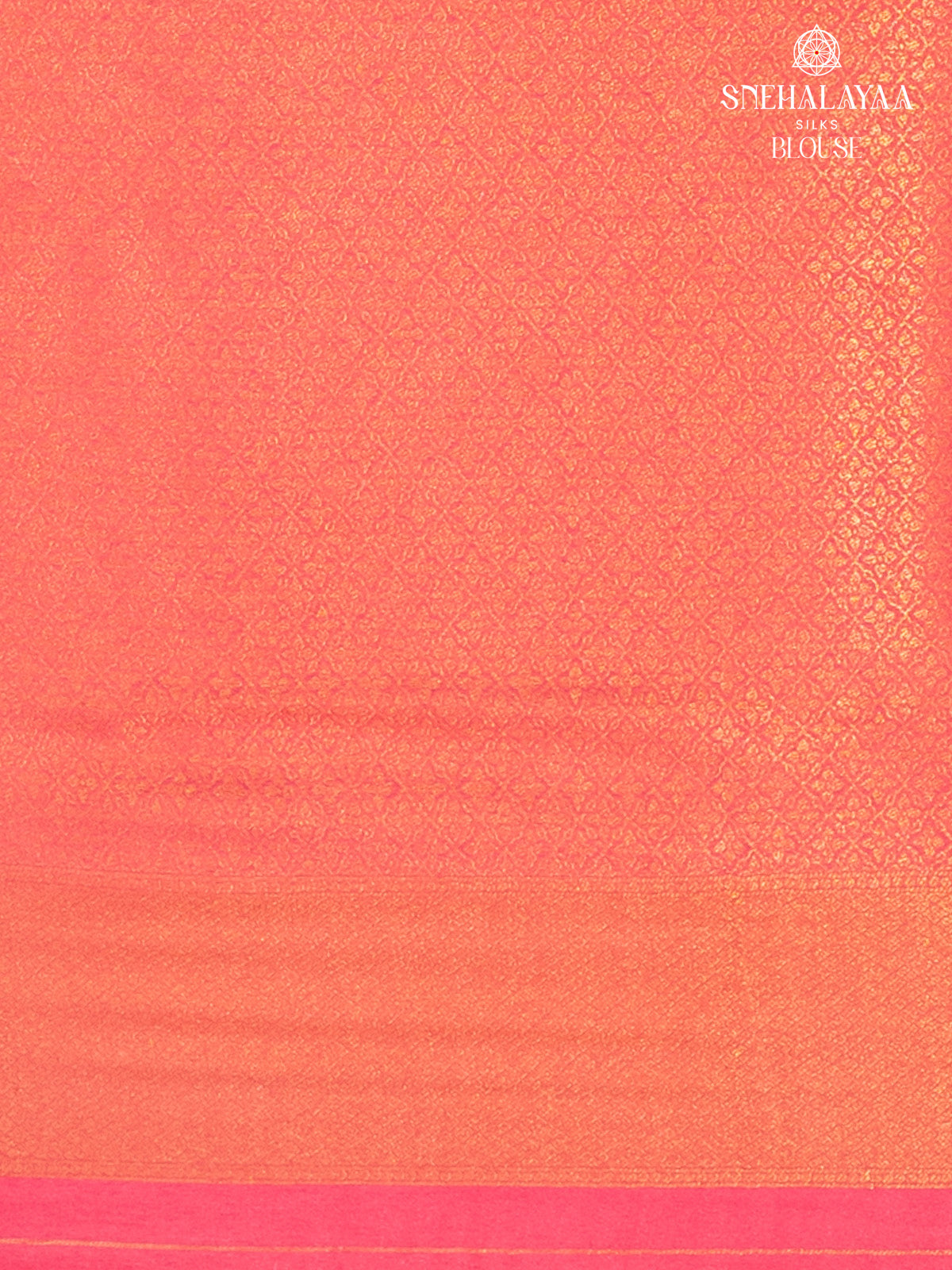 Coral Pink Soft Silk Saree