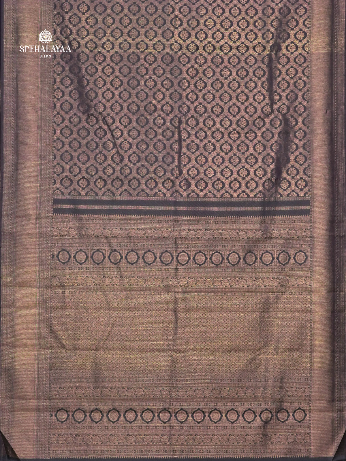 forest Green Kanjivaram Silk Saree
