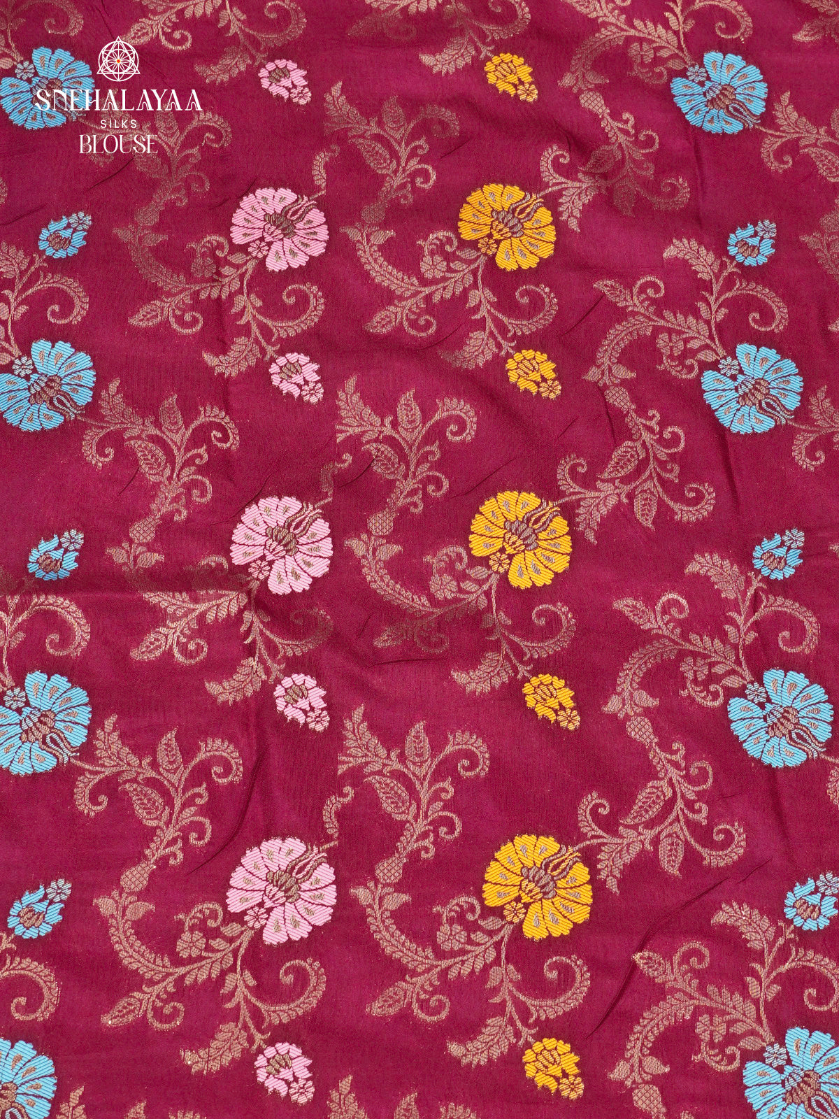 Maroon Raw Silk Saree