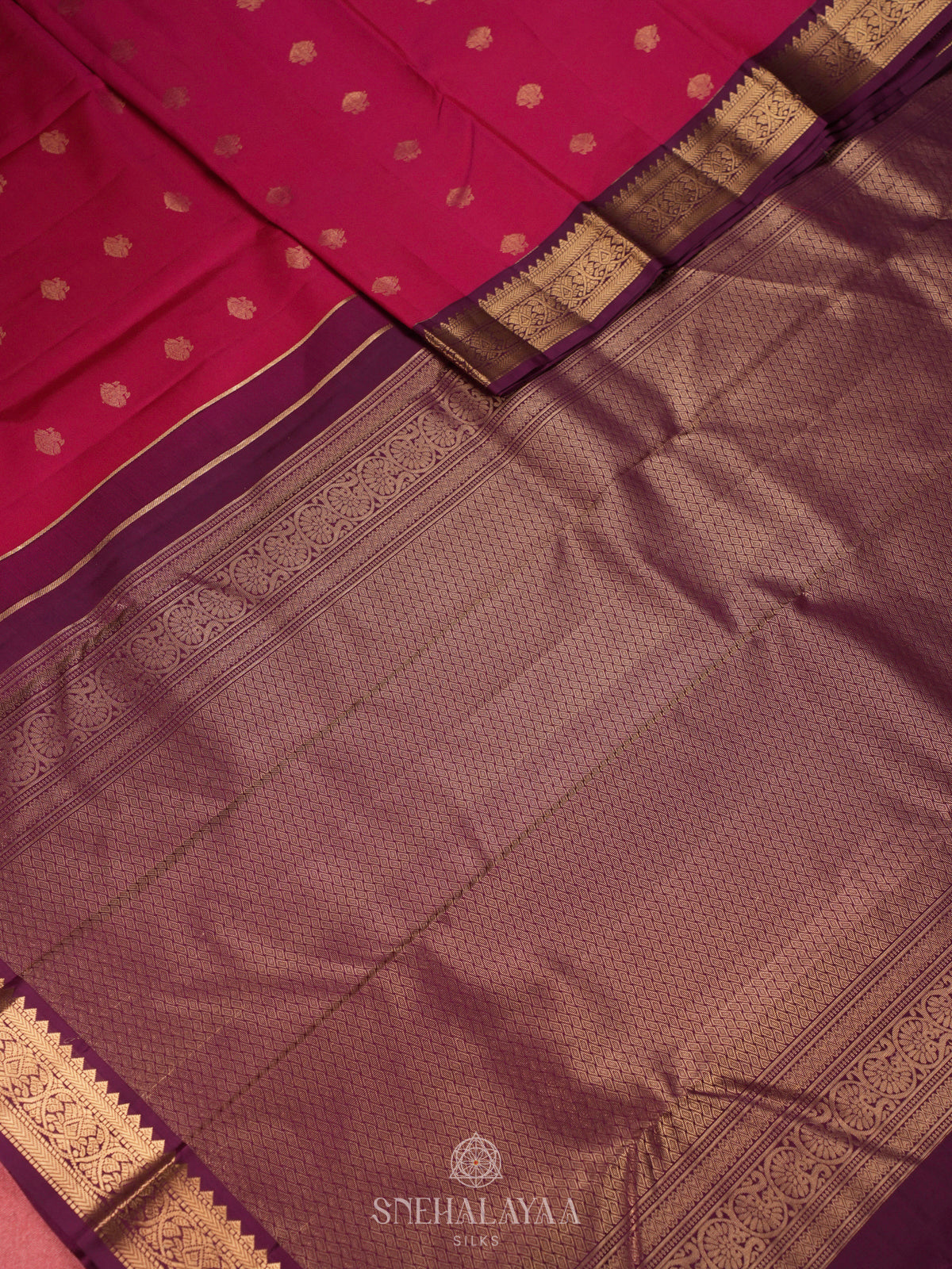 Pink Kanjivaram Silk Saree