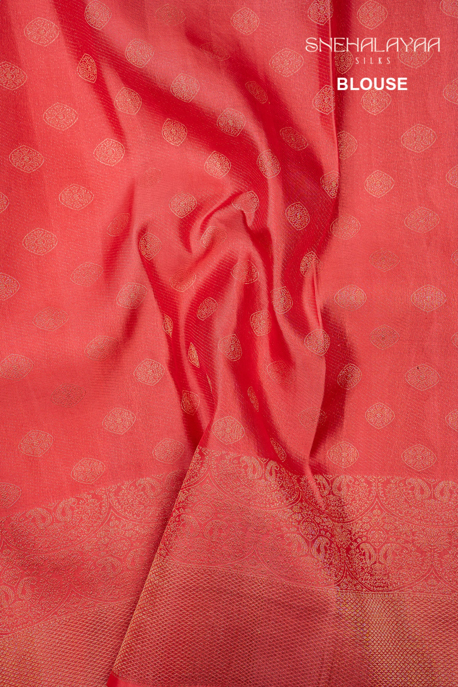 Caramel Brown Kancheevaram Silk Saree