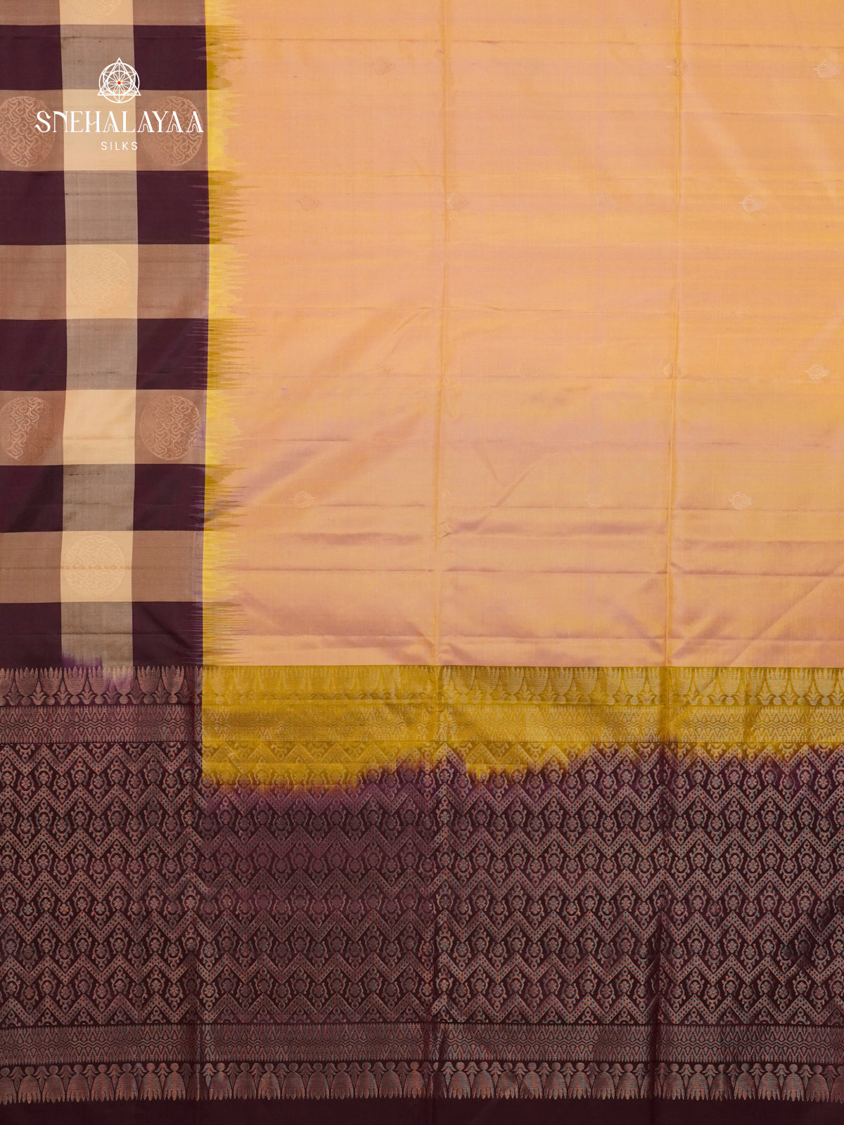 Cream Soft Silk Saree