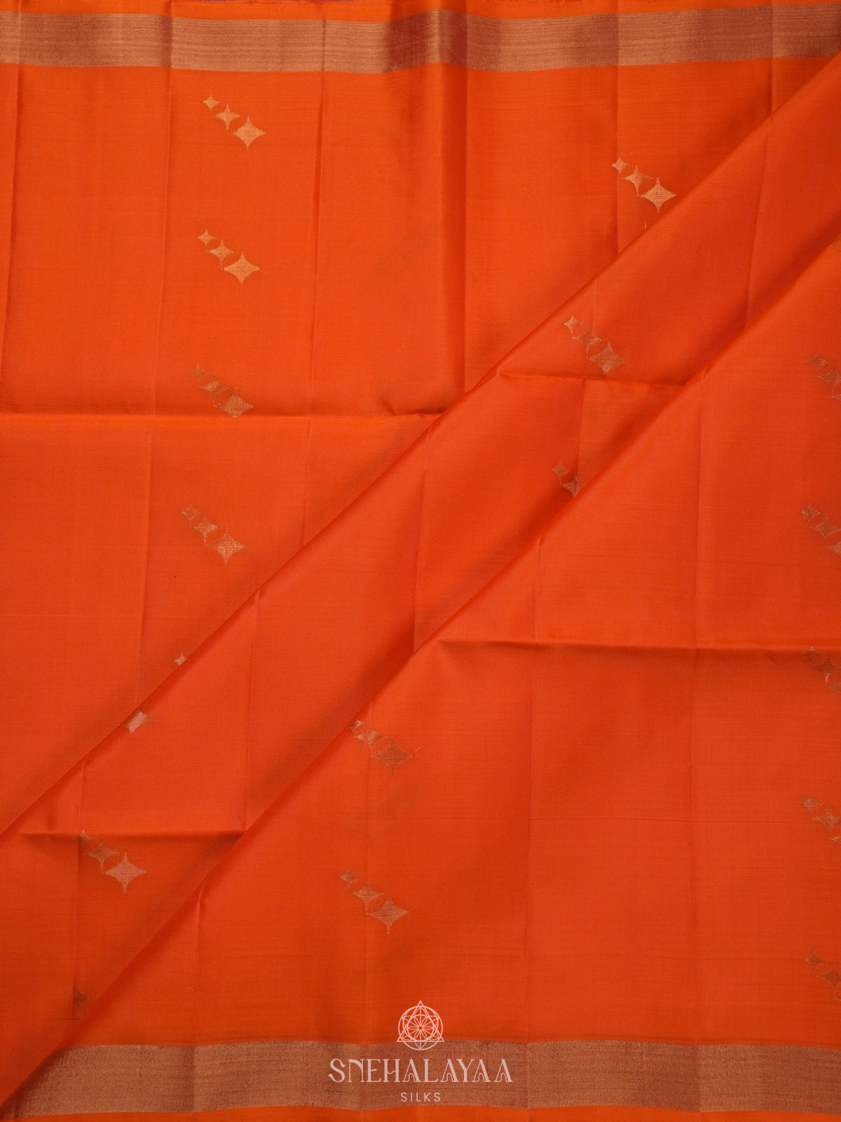 Orange Soft Silk Saree