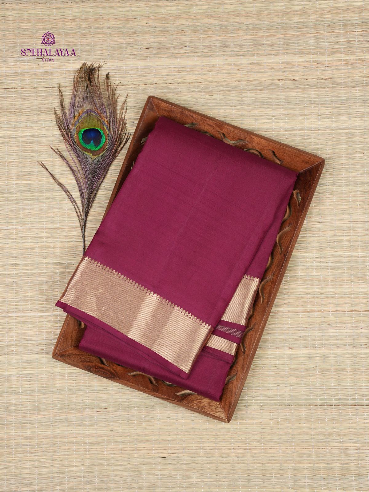 Magenta Kanjivaram Silk Saree