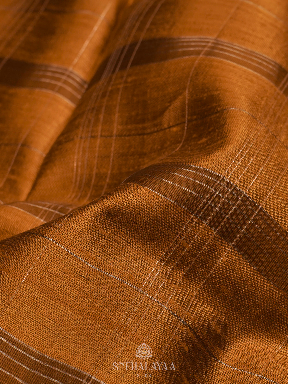 Mustard Yellow Tussar Saree