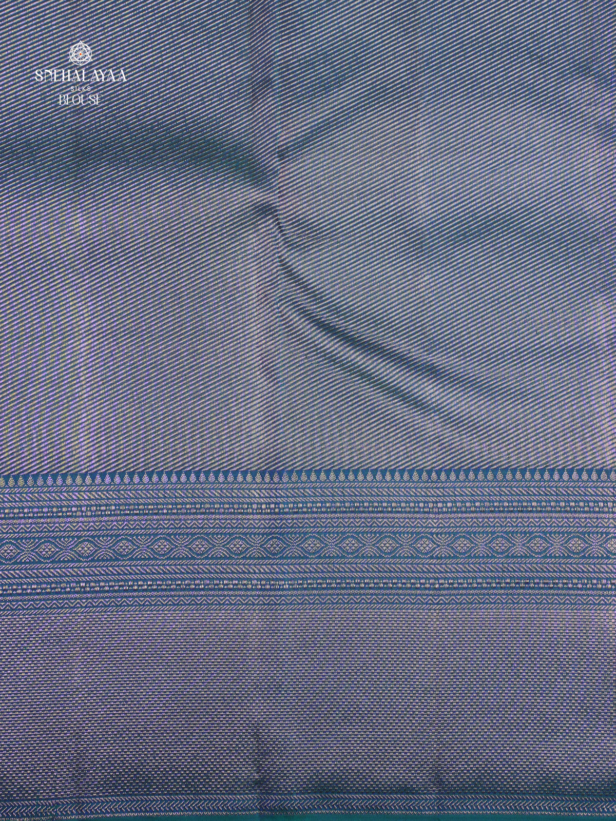 Peacock Blue Kanjivaram Silk Saree