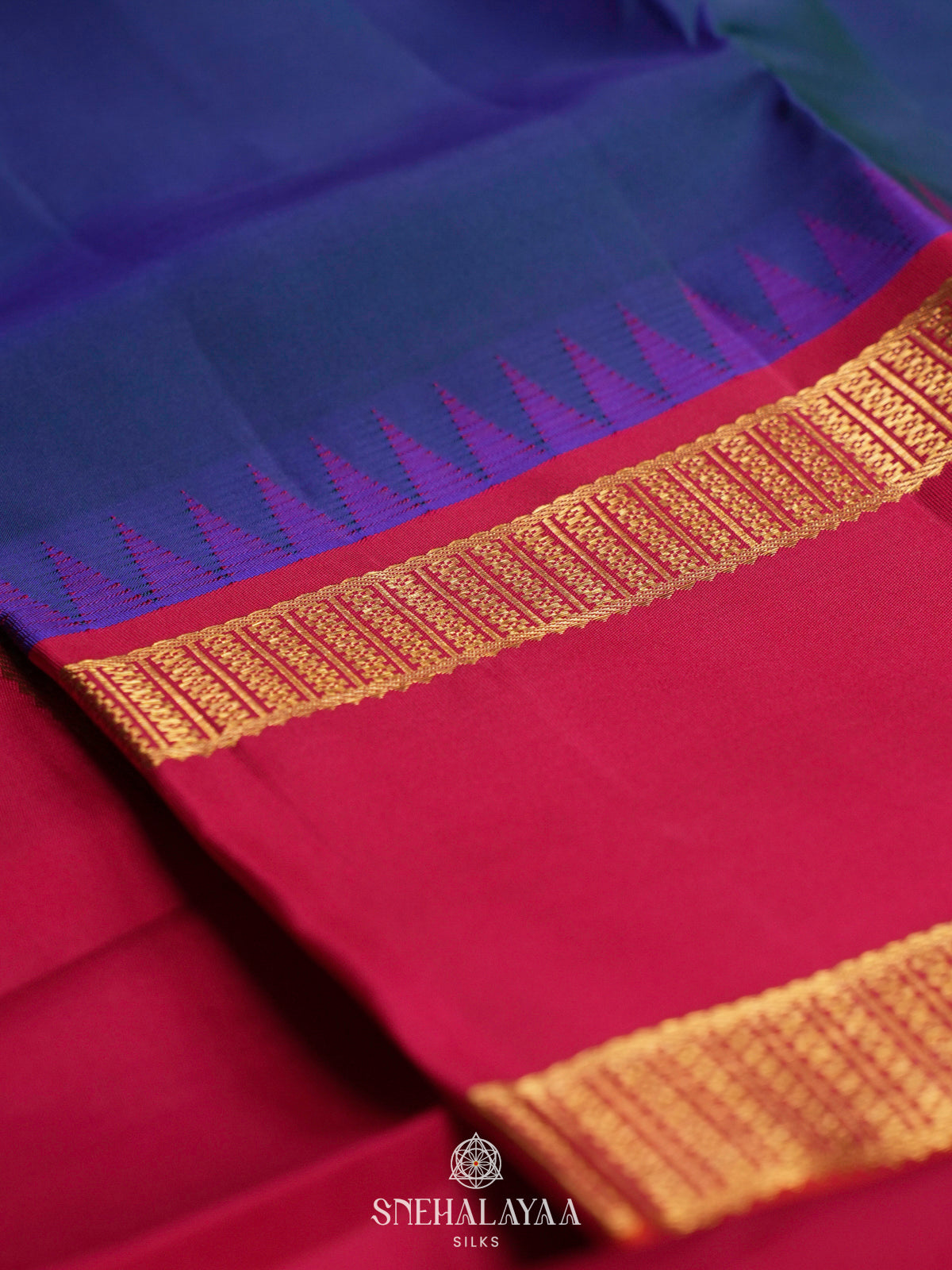 Blue Kanjivaram Silk Saree