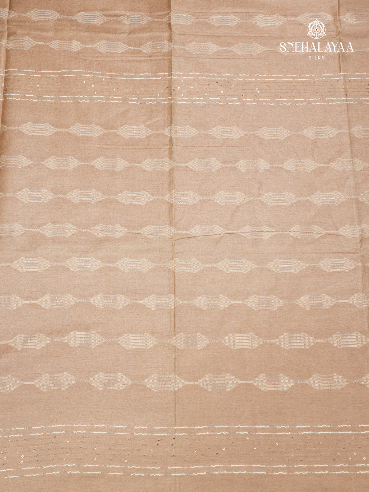 Beige Bamboo Silk Saree