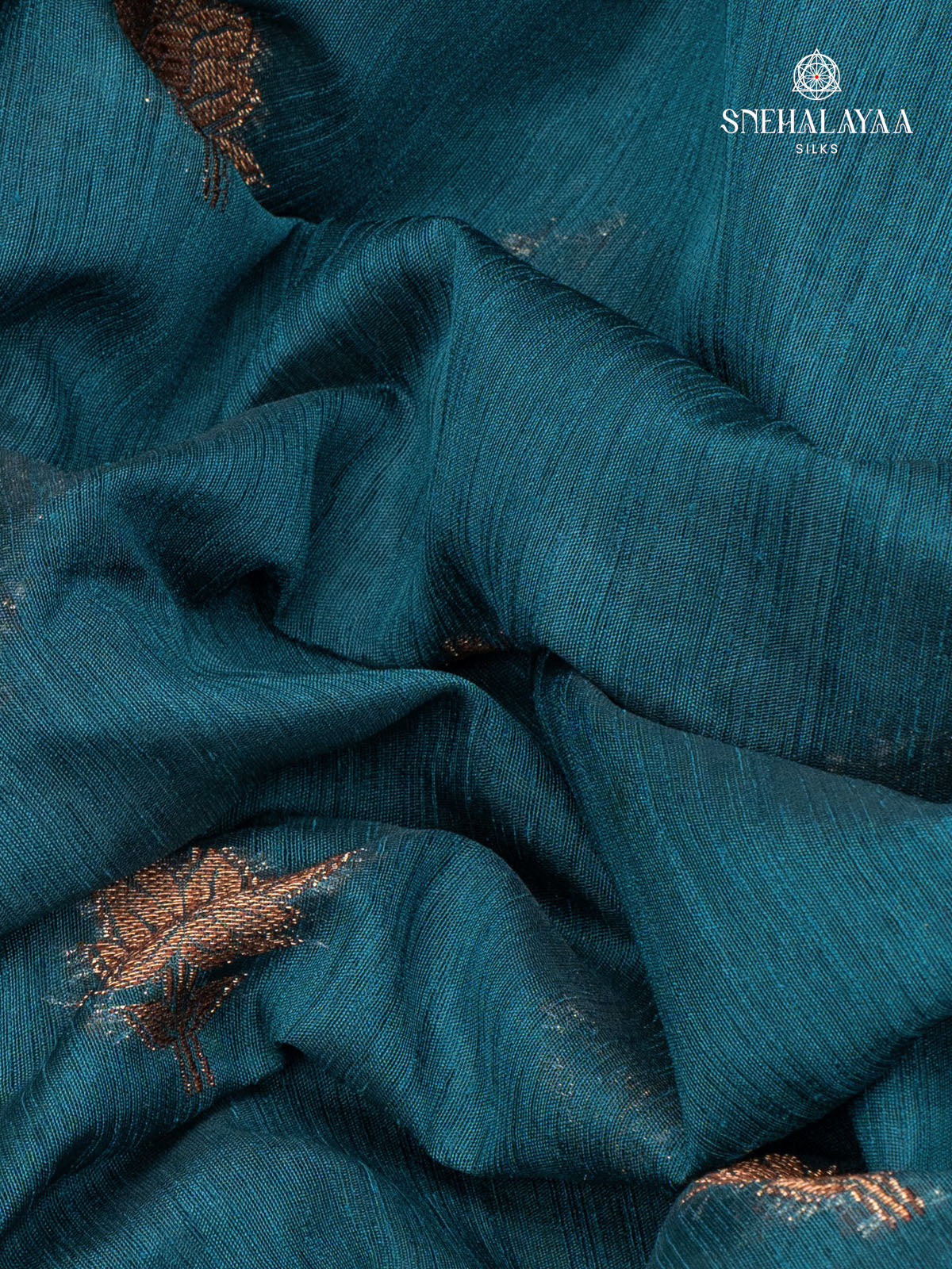 Blue Banaras Jute Saree