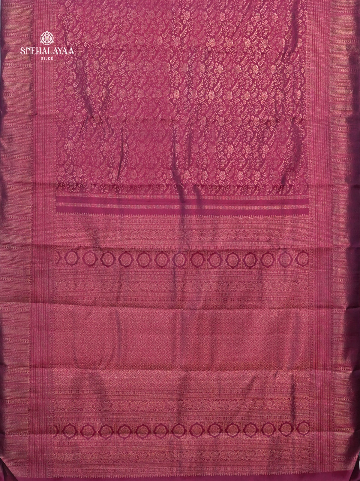 Magenta Pink Kanjivaram Silk Saree